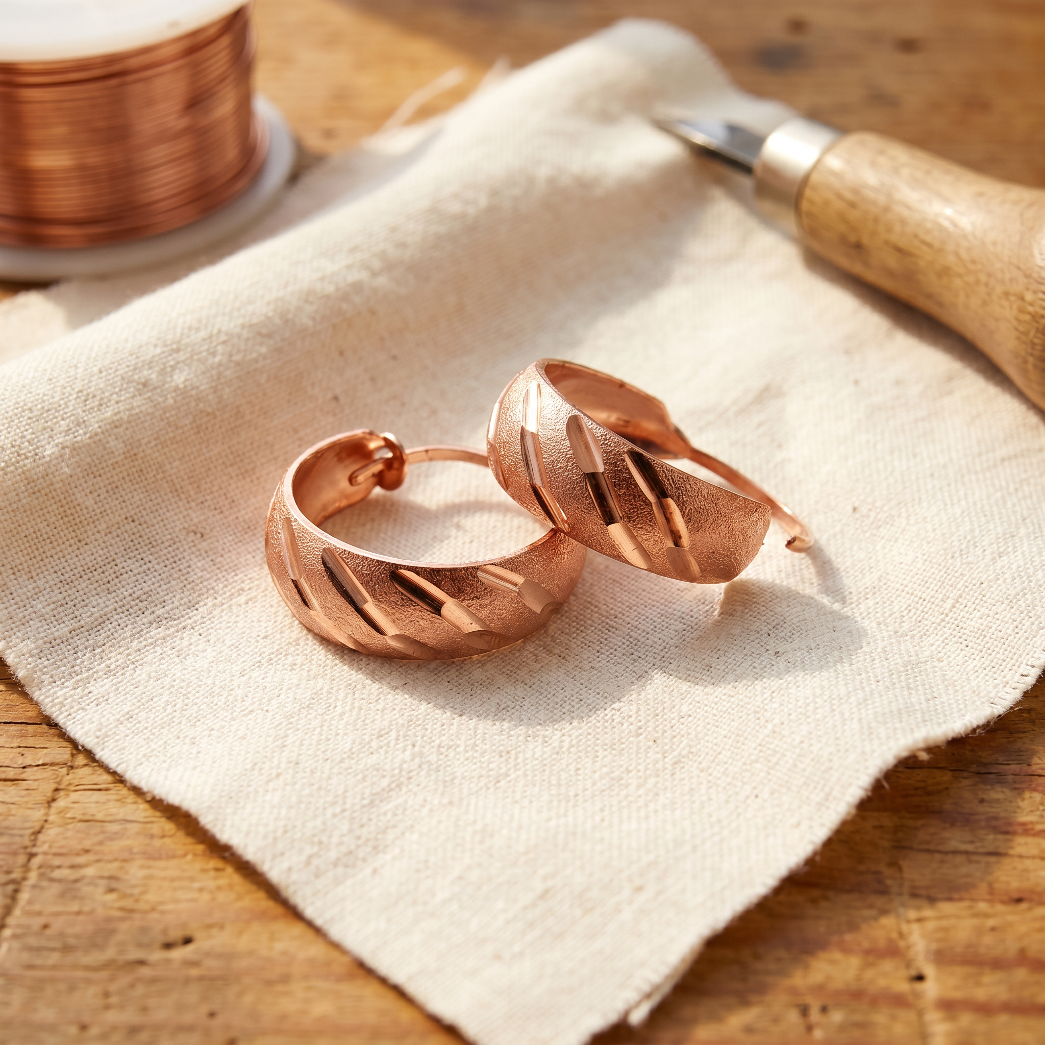Copper Jewelry Vale Copper Earrings