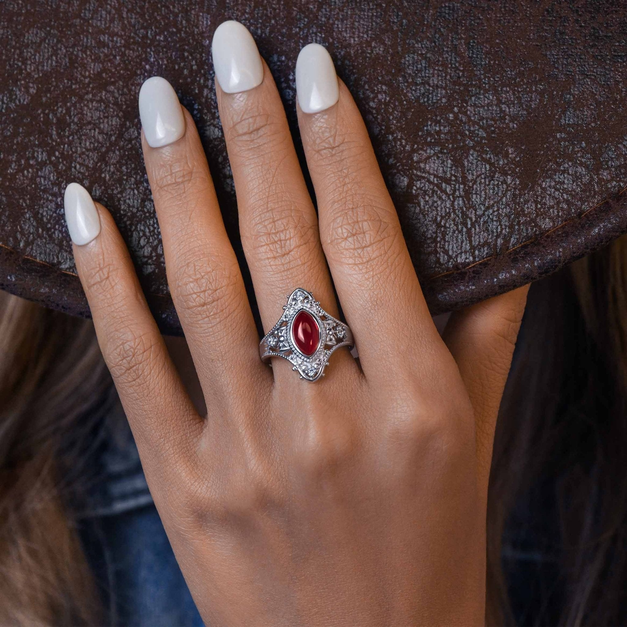 Holy Prayer Ring - Ruby