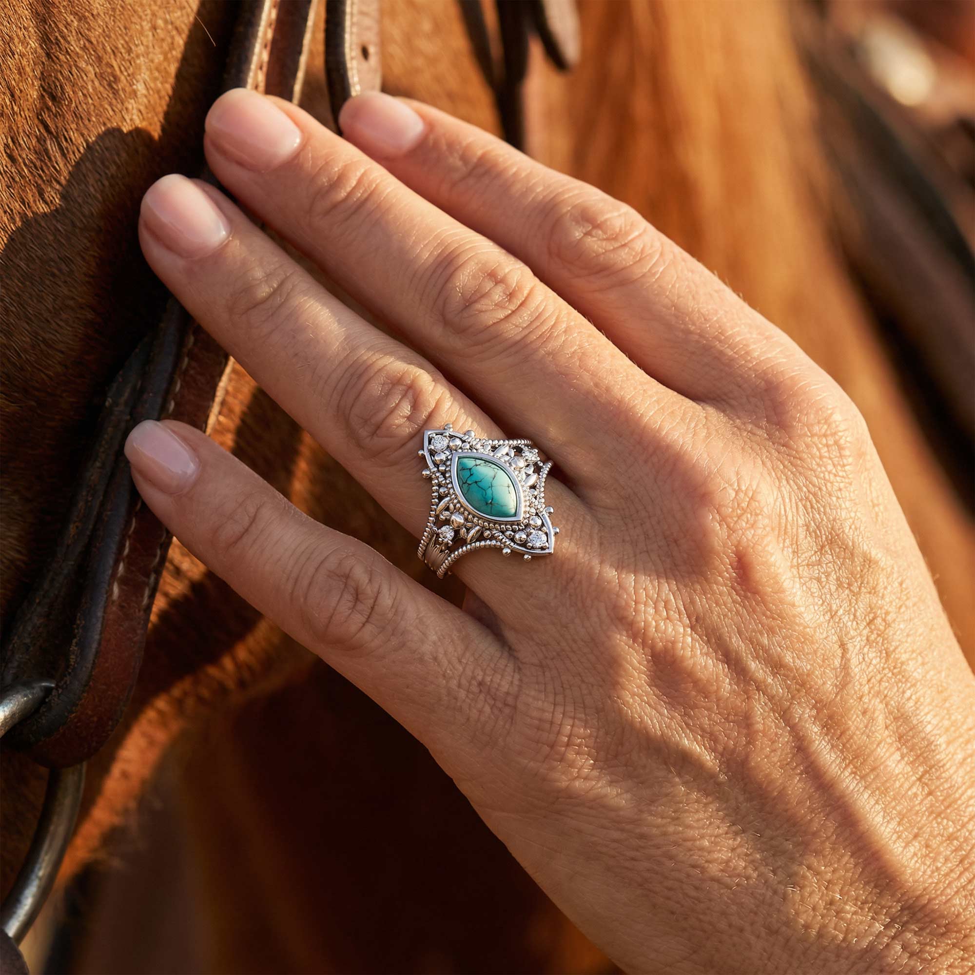 Holy Prayer Ring - Turquoise