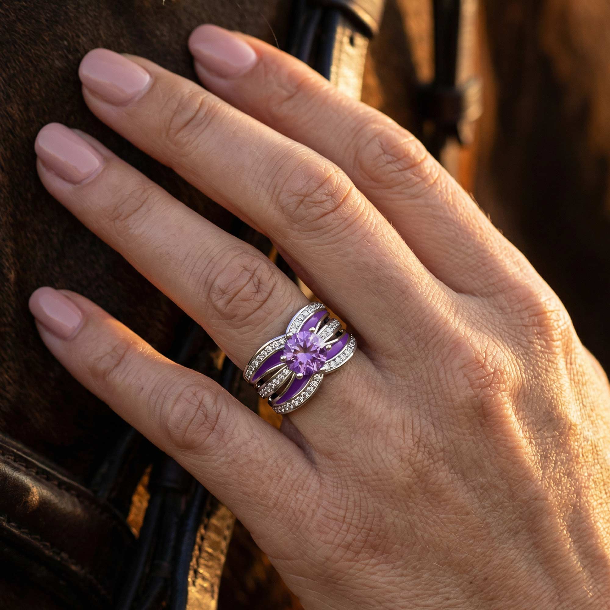 Intersect Radiance Ring - Amethyst