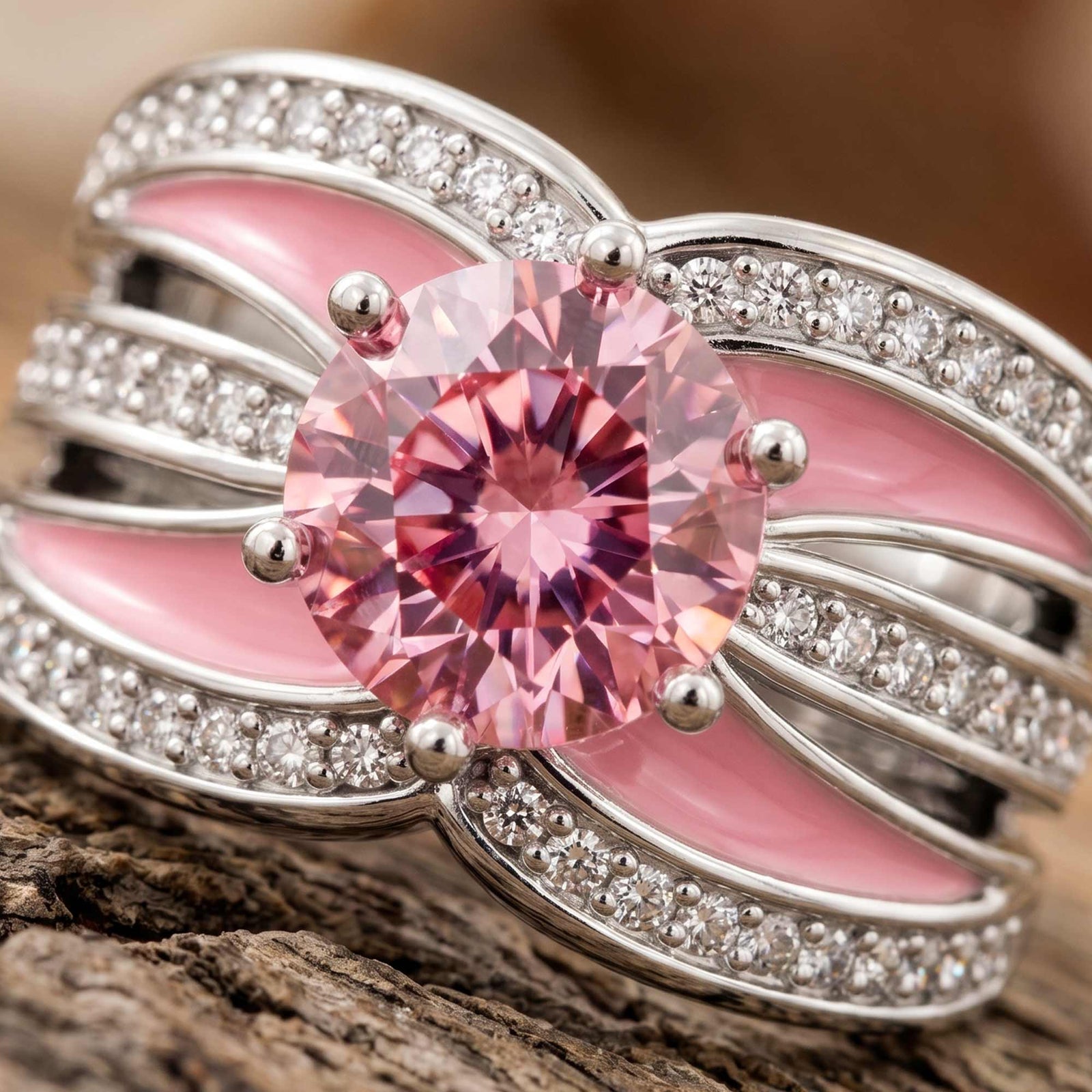 Intersect Radiance Ring - Rose Quartz