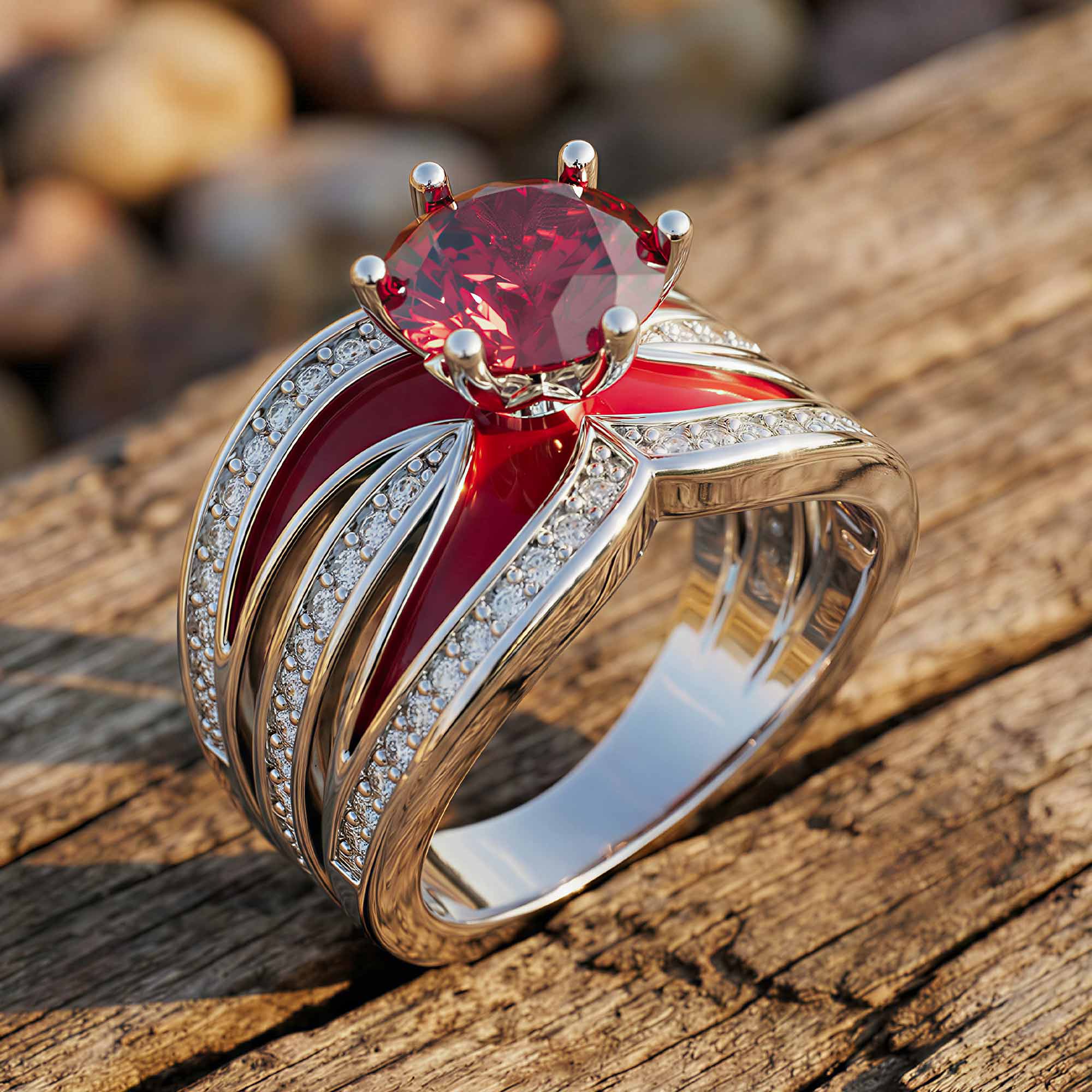 Intersect Radiance Ring - Ruby
