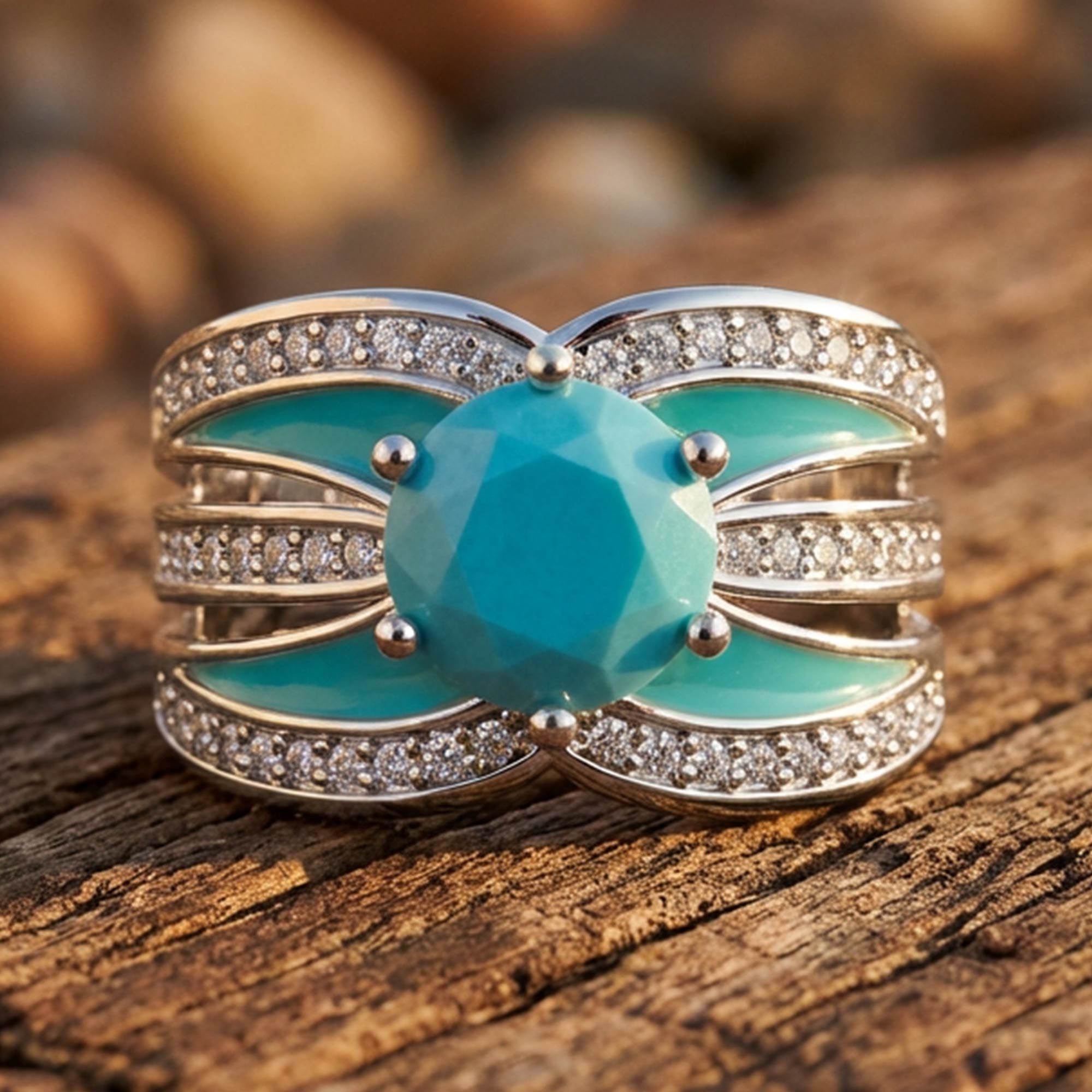 Intersect Radiance Ring - Turquoise