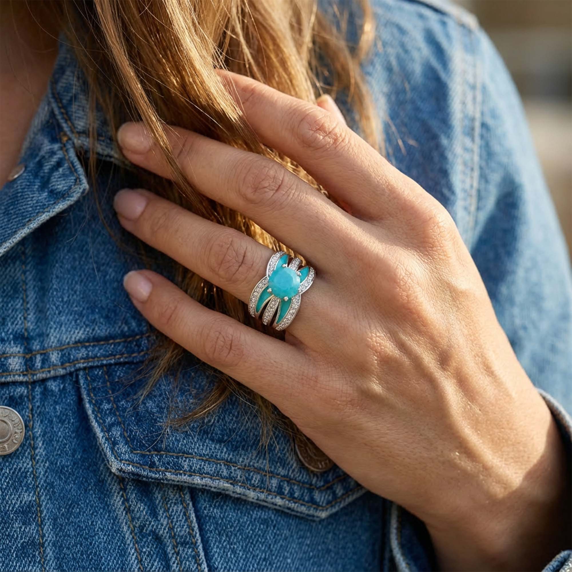 Intersect Radiance Ring - Turquoise
