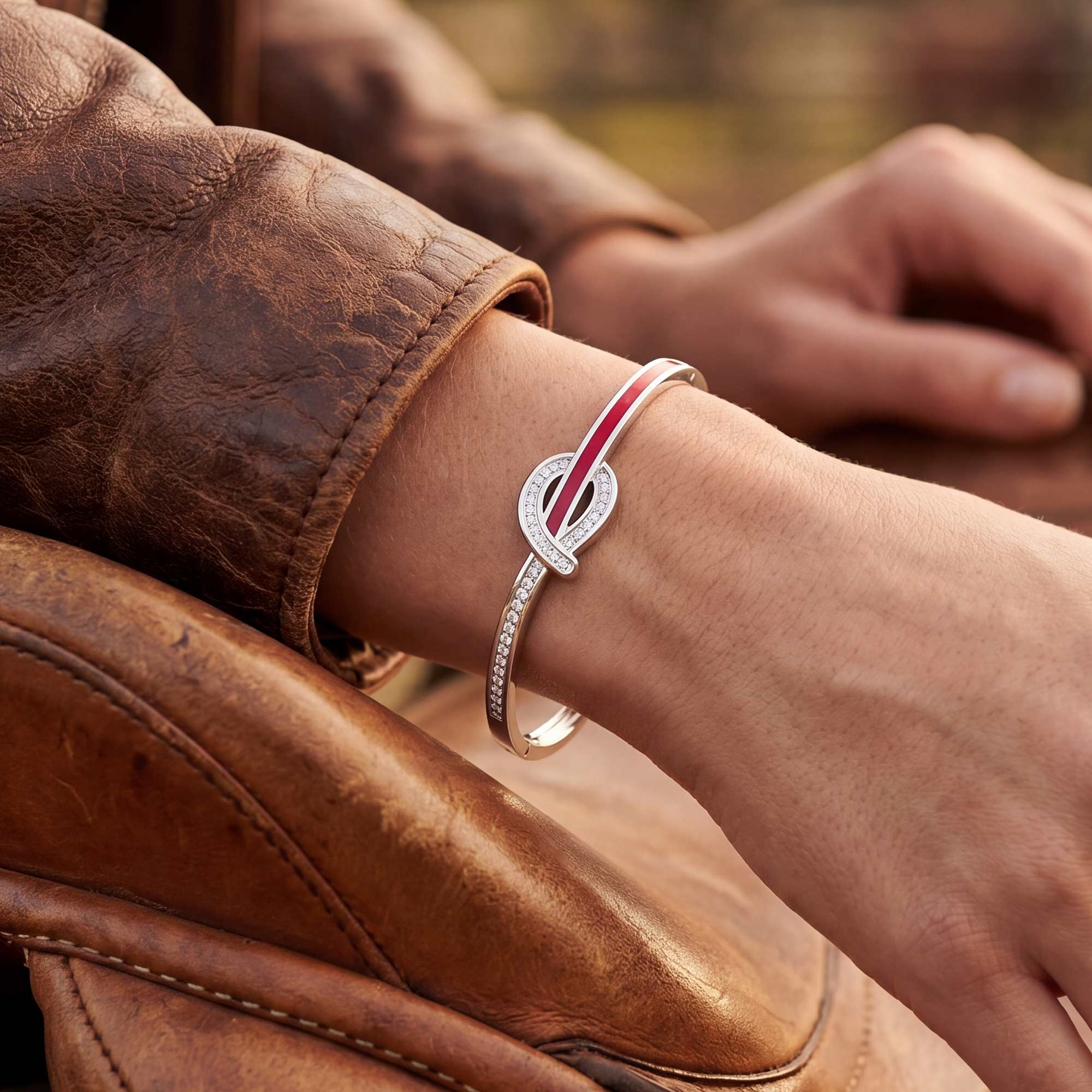 Knotted Power Bracelet - Red