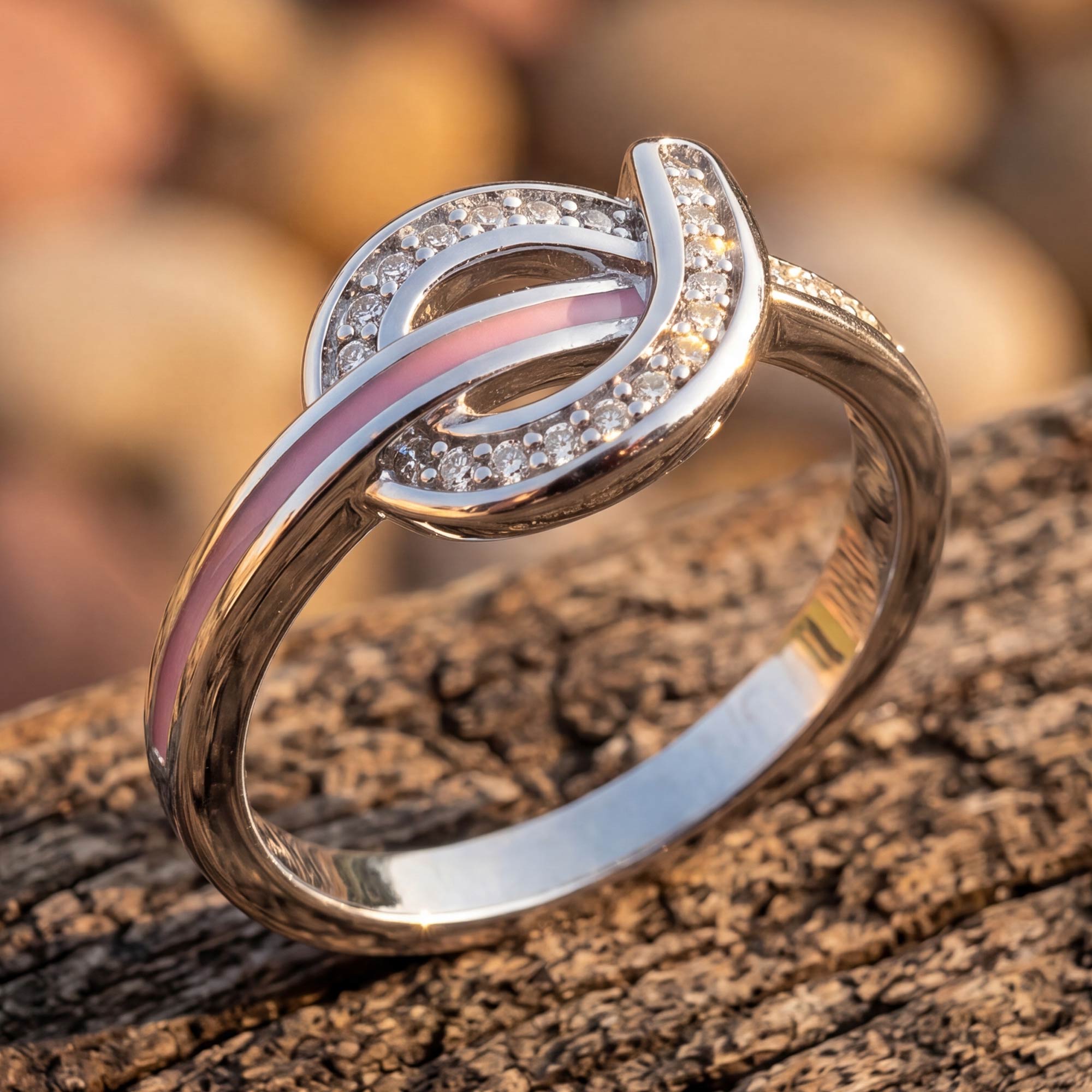 Knotted Power Ring - Pink