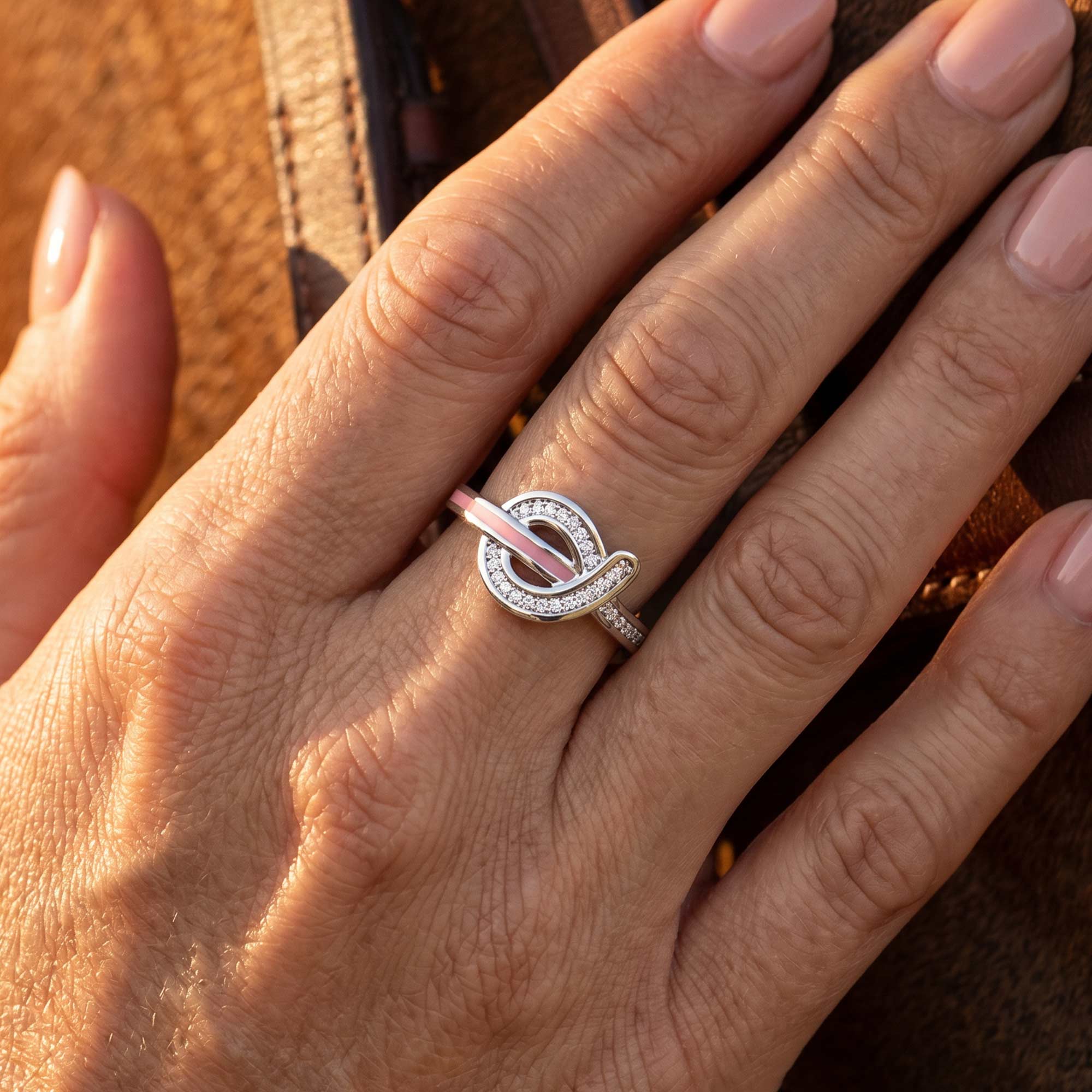 Knotted Power Ring - Pink
