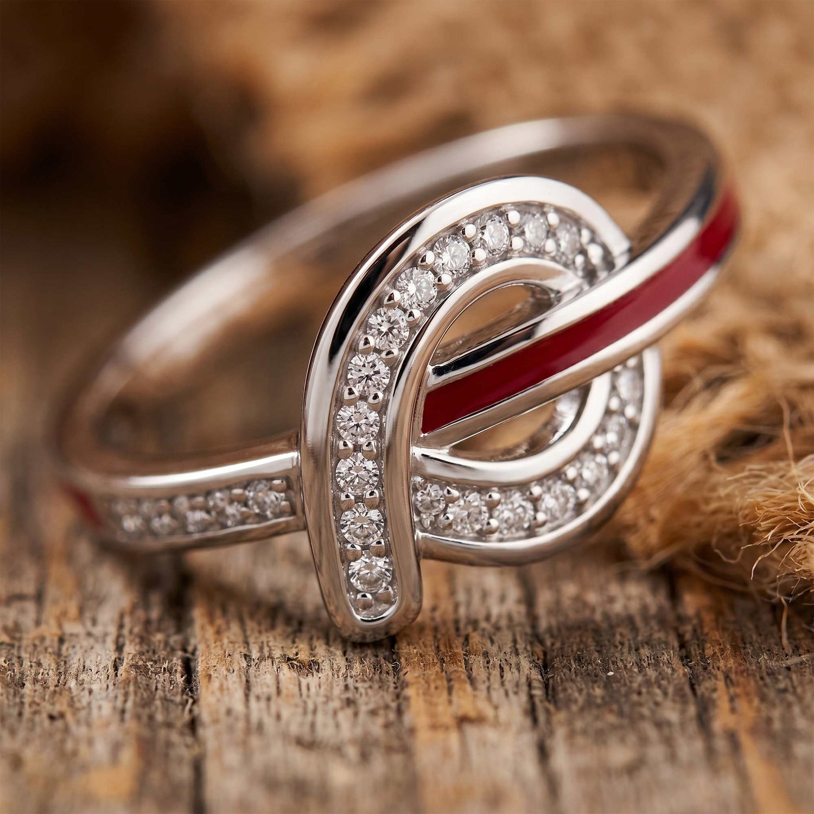 Knotted Power Ring - Red