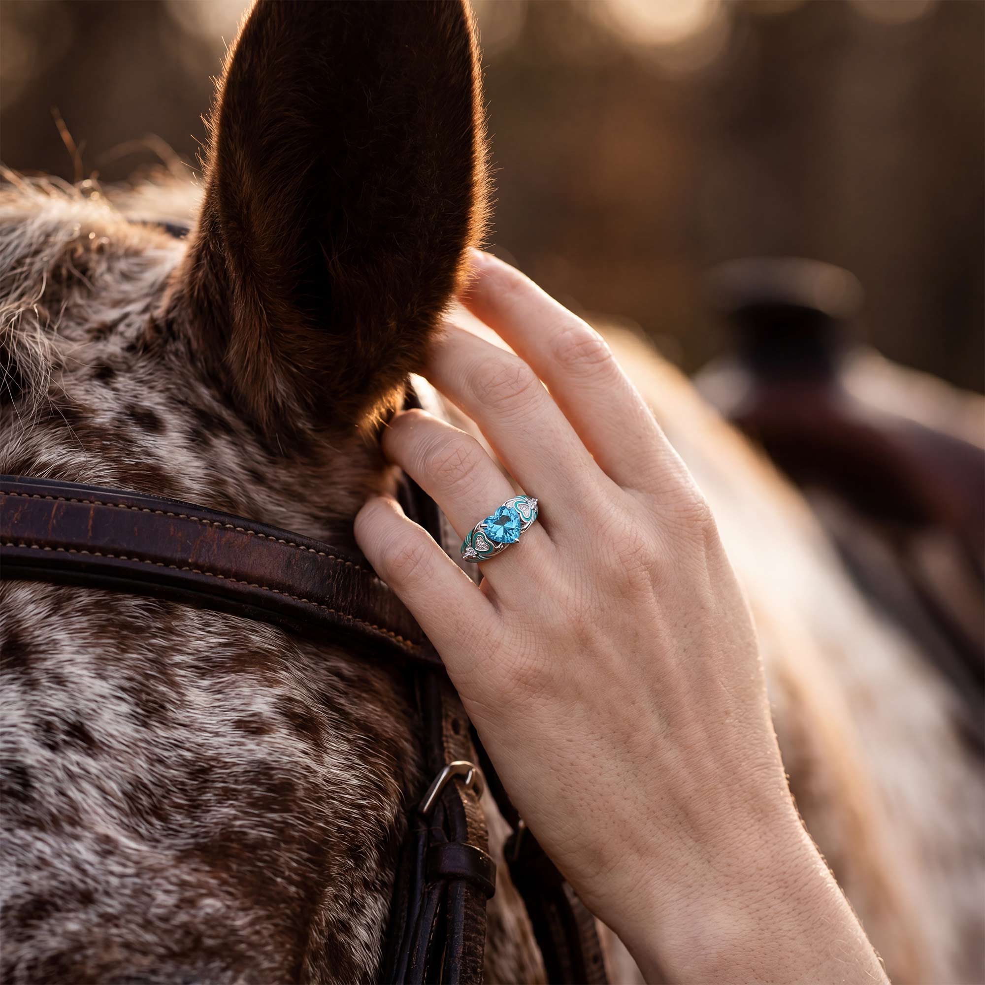 Loyal Heart Ring - Aquamarine