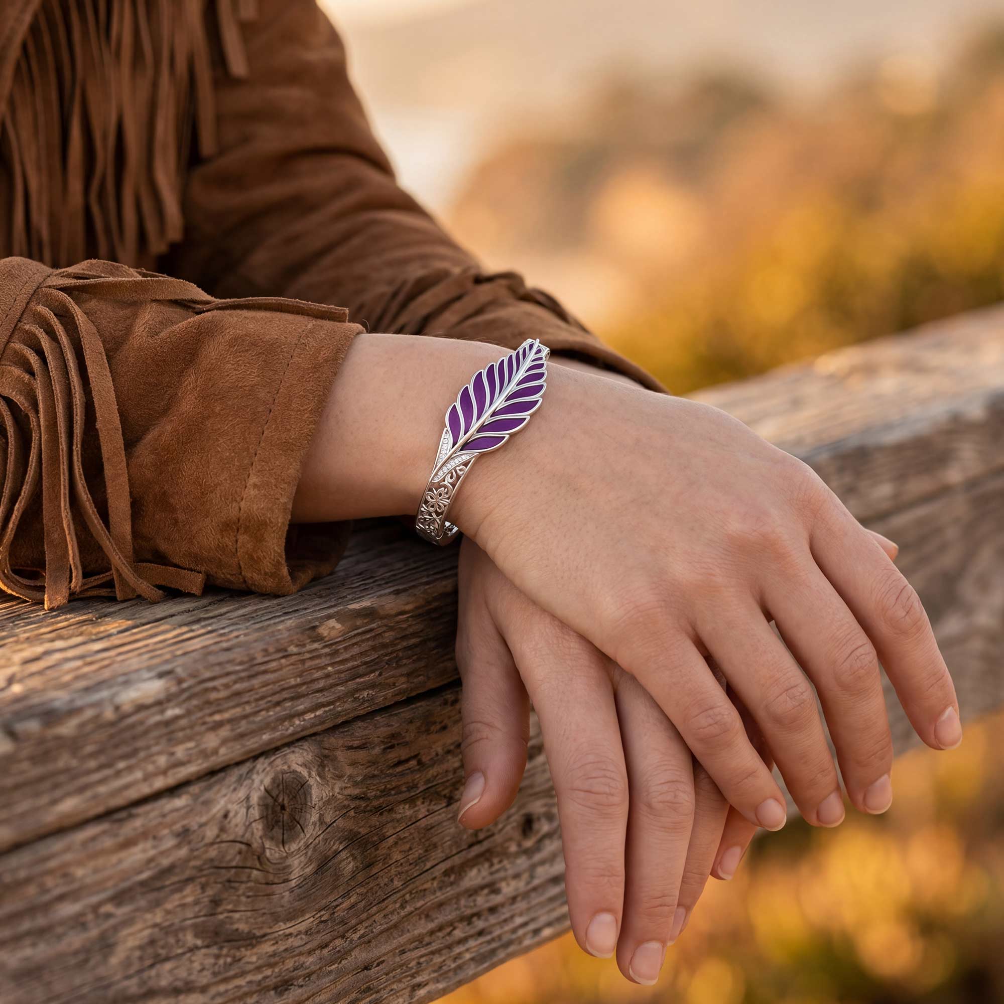 Mesa Quill Bracelet - Purple
