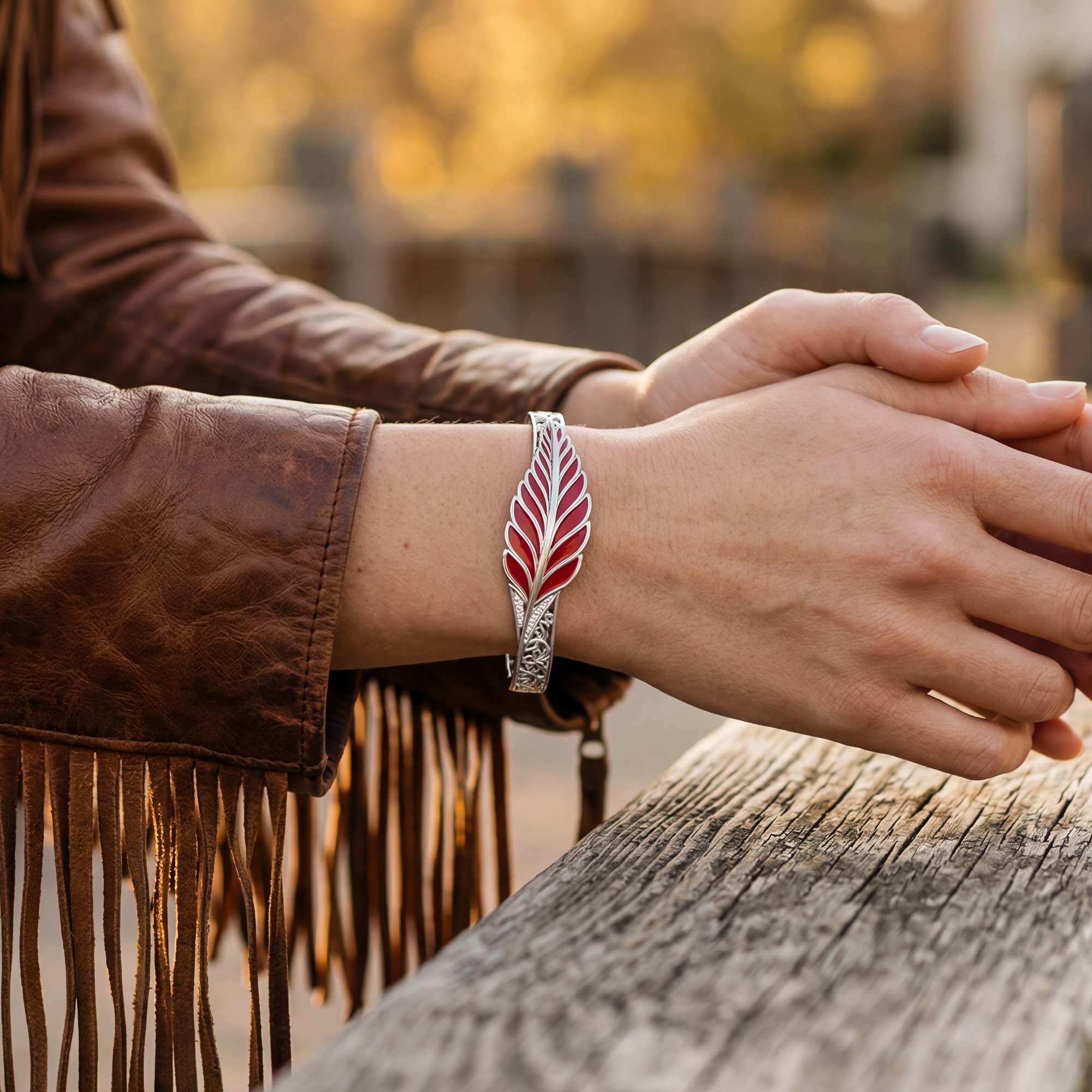 Mesa Quill Bracelet - Red
