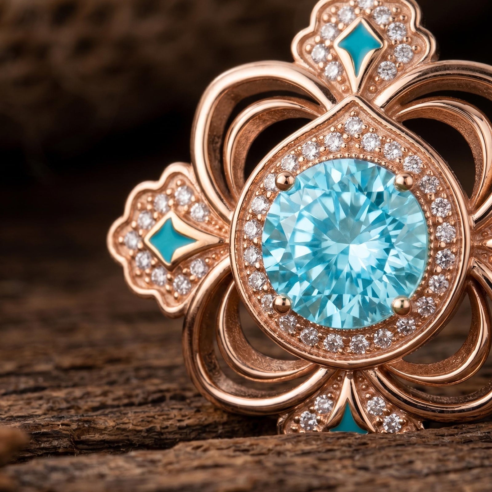 Prairie Insignia Necklace - Aquamarine