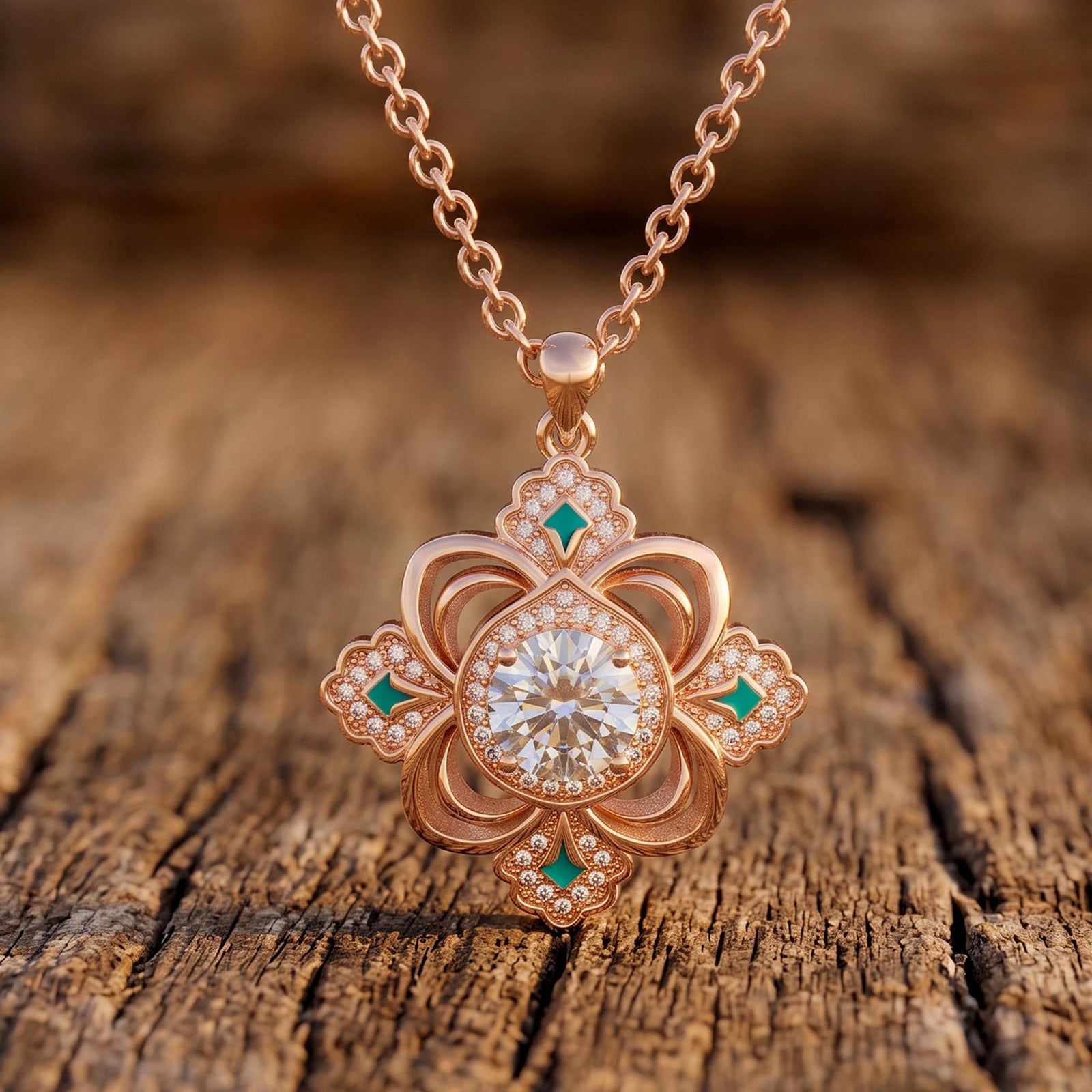 Prairie Insignia Necklace - Moissanite