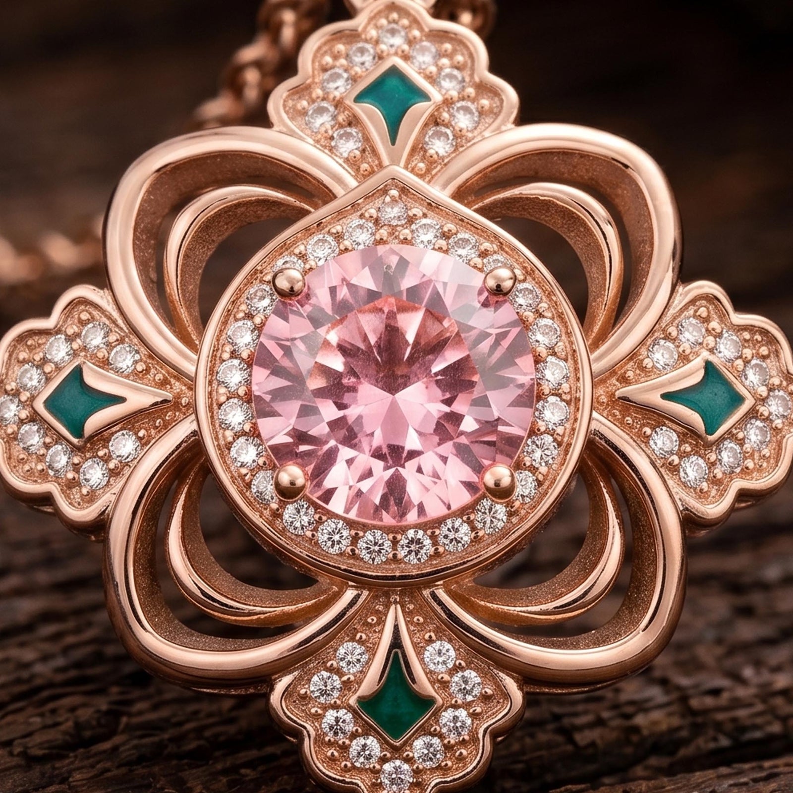Prairie Insignia Necklace - Rose Quartz