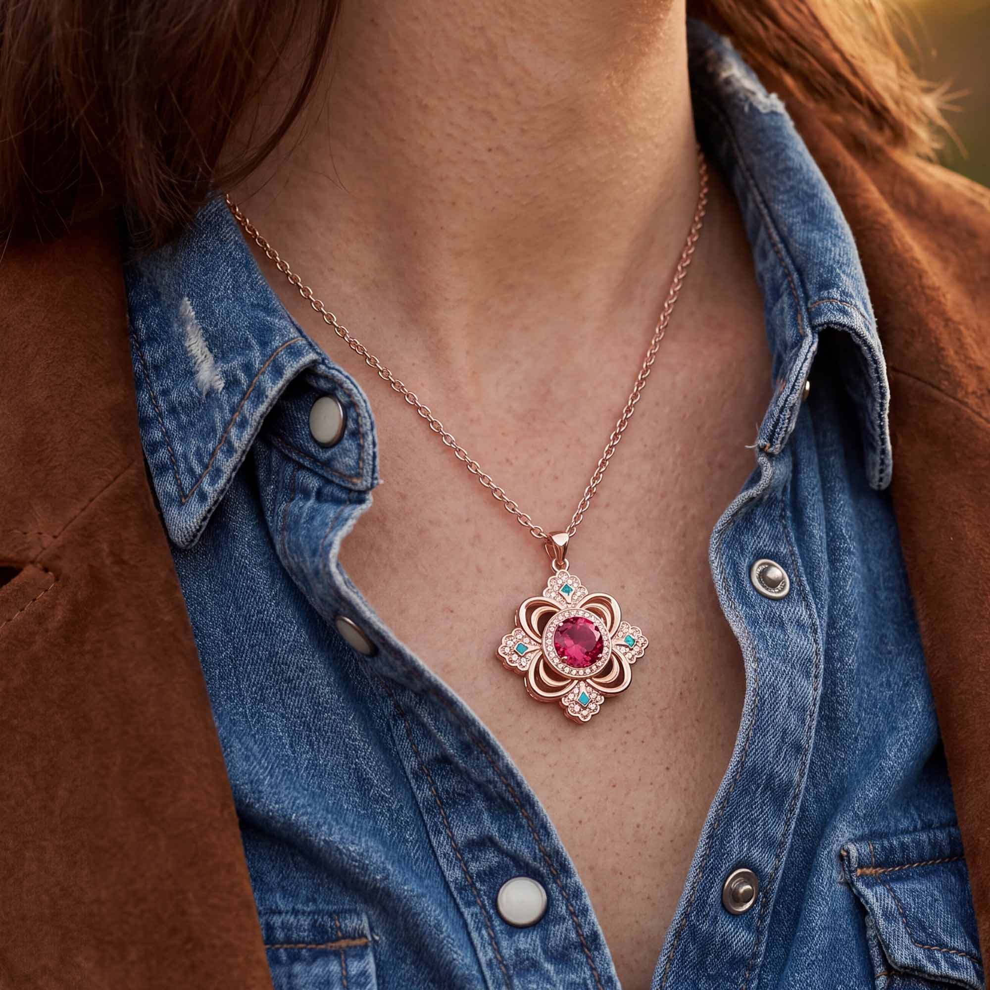Prairie Insignia Necklace - Ruby