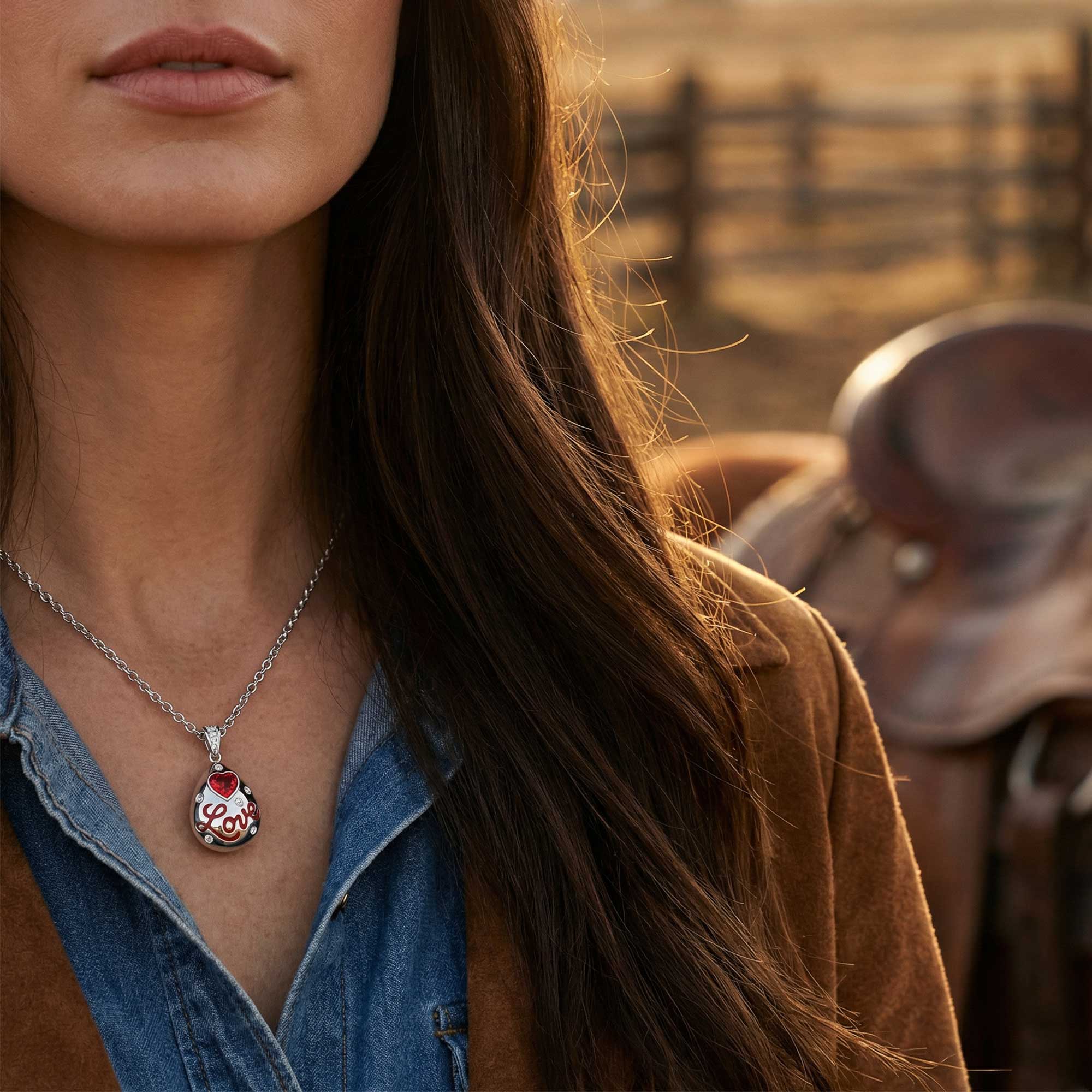 Promise Love Necklace - Ruby