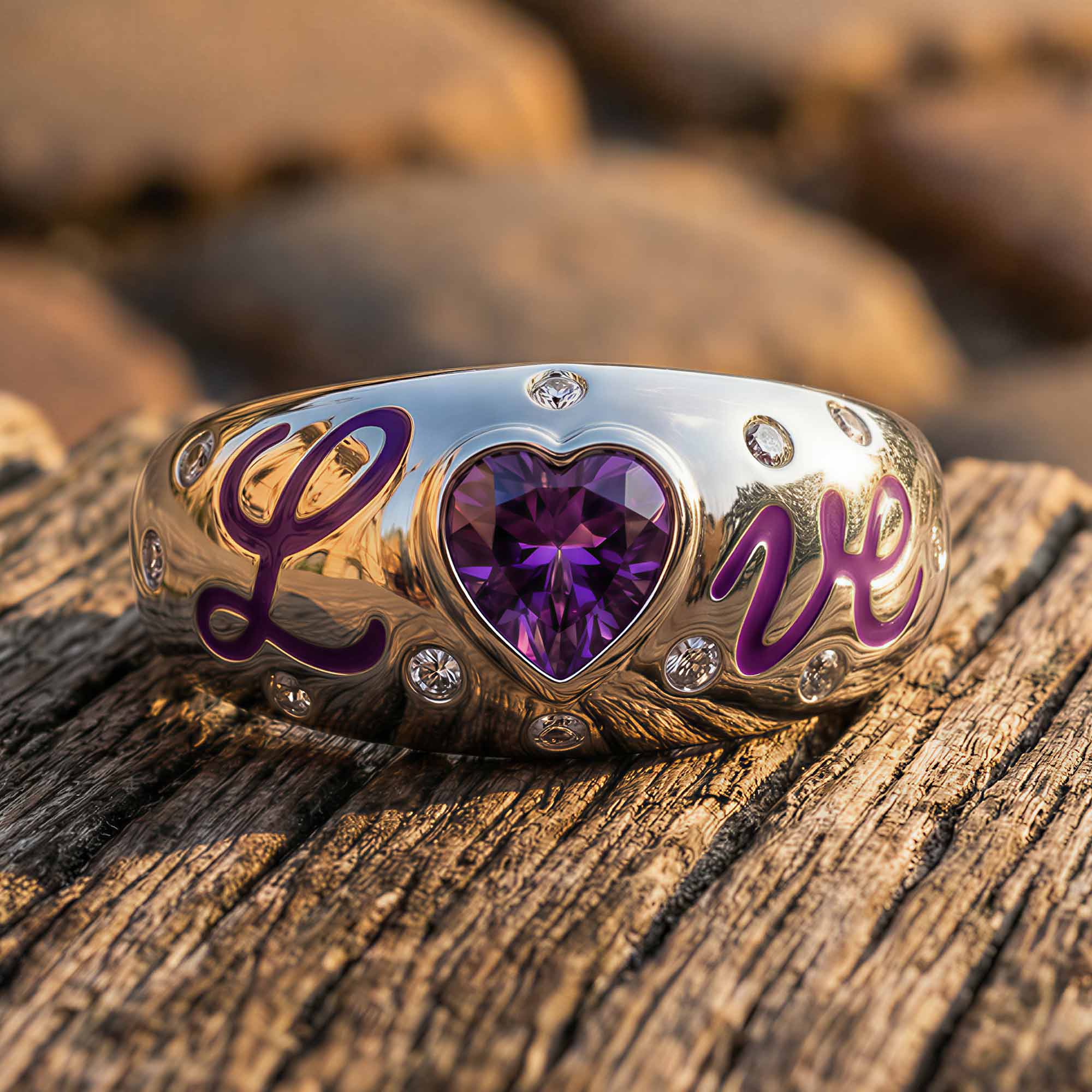 Promise Love Ring - Amethyst