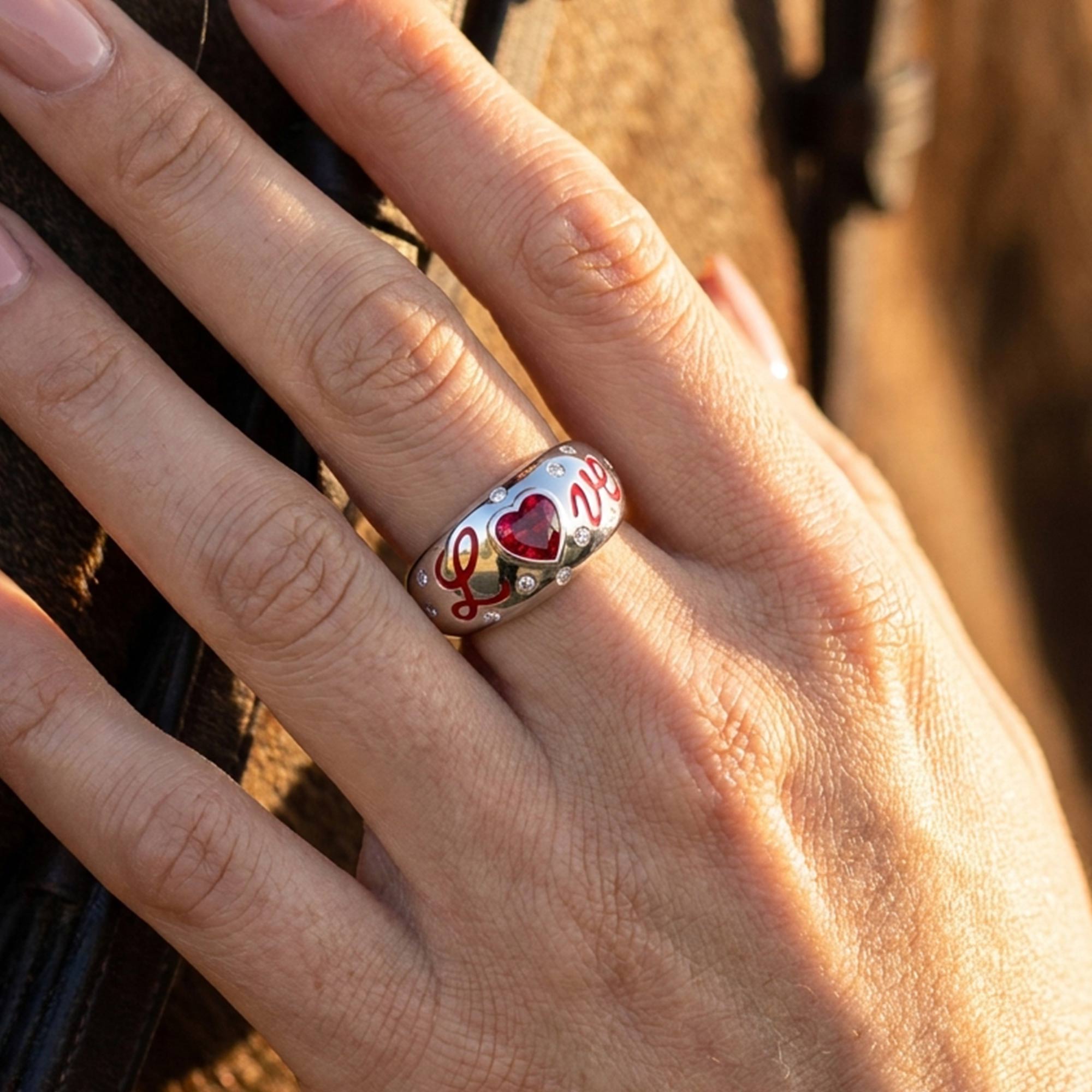 Promise Love Ring - Ruby