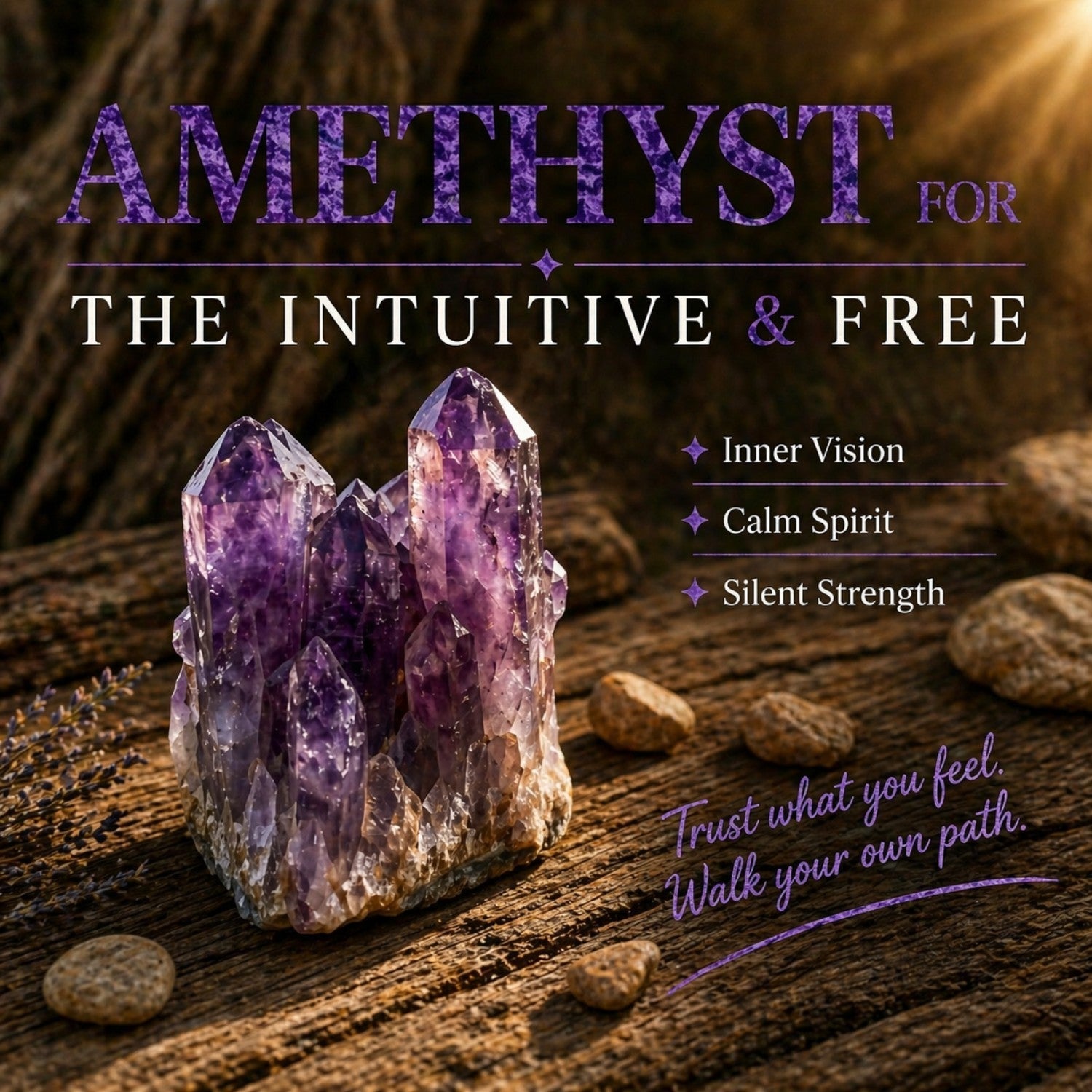 Promise Rose Ring - Amethyst