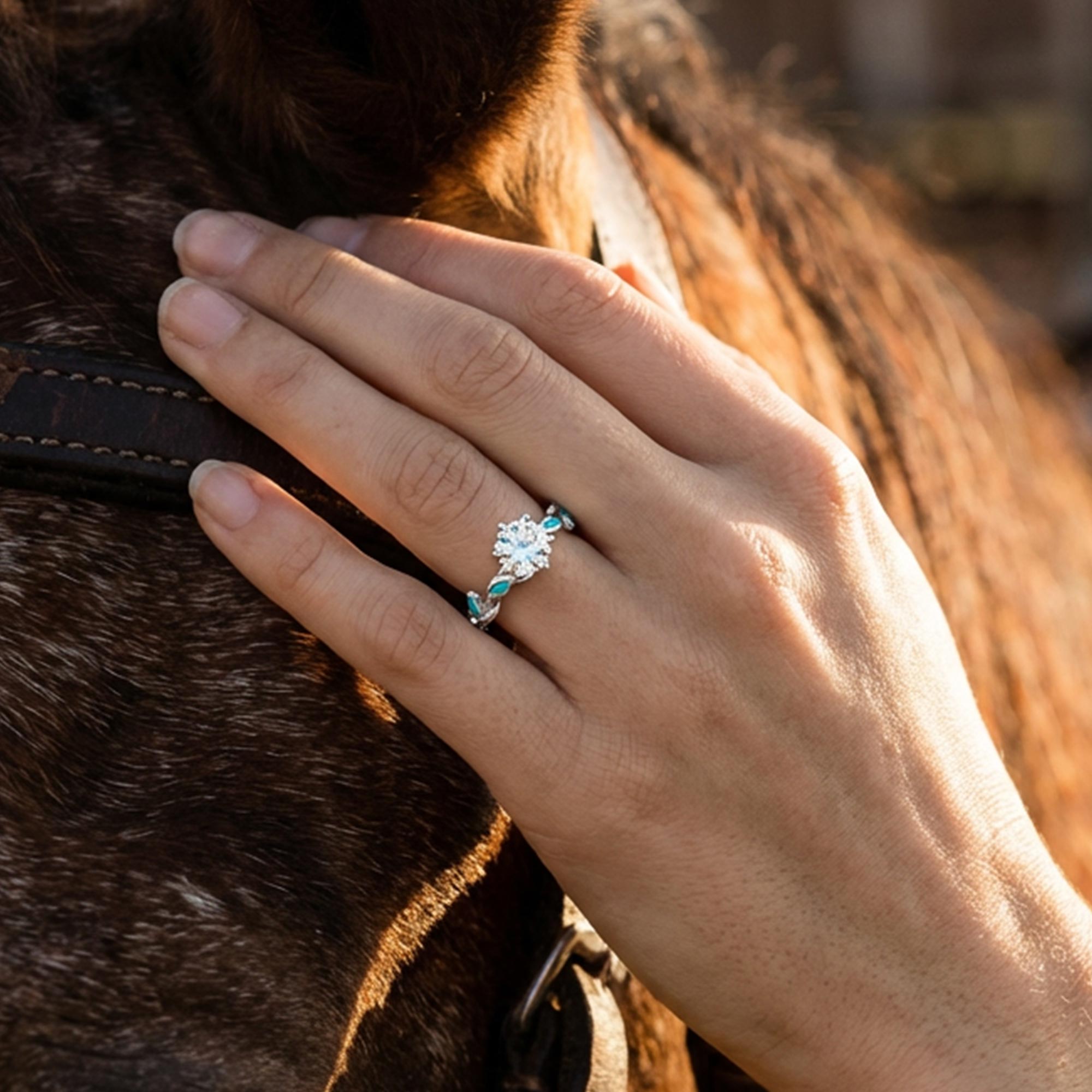 Promise Rose Ring - Moissanite