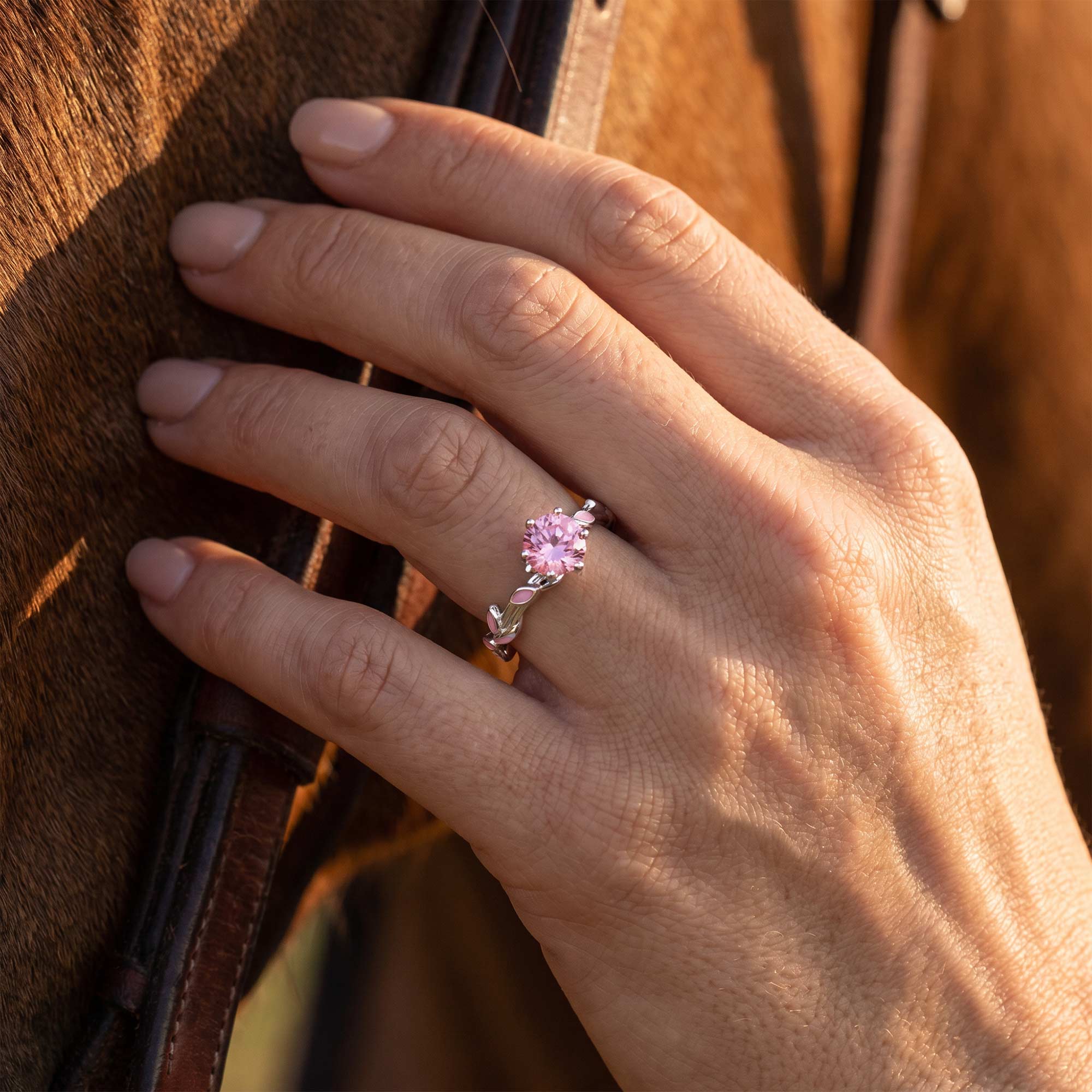Promise Rose Ring - Rose Quartz