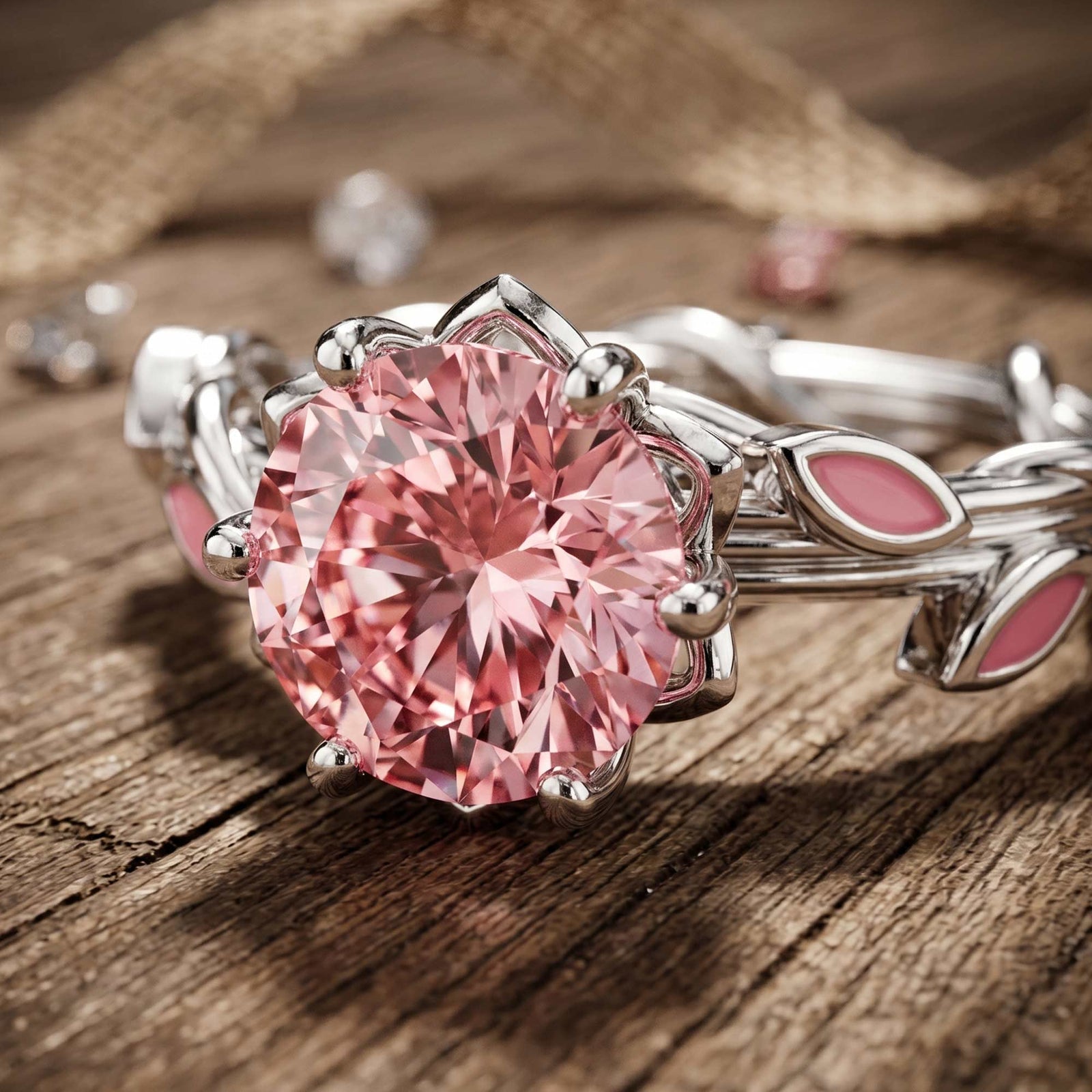 Promise Rose Ring - Rose Quartz