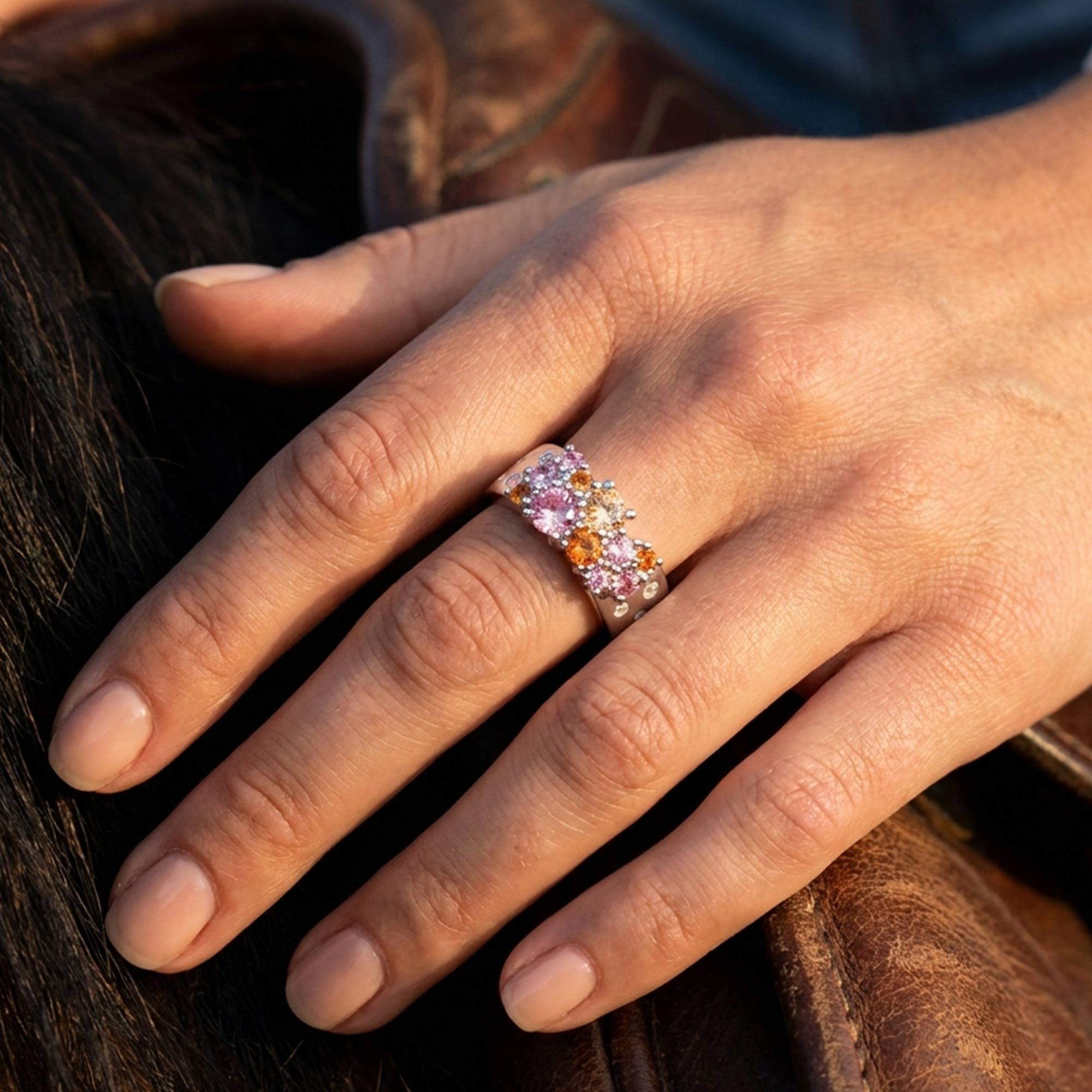 Reef Reverie Ring - Rose Quartz