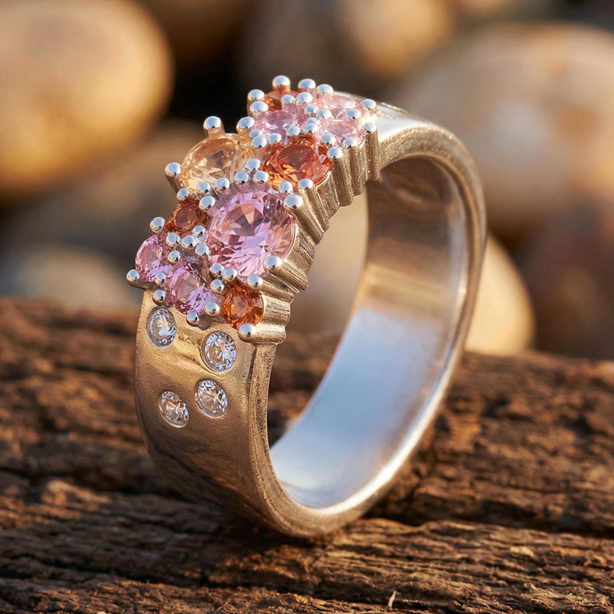 Reef Reverie Ring - Rose Quartz