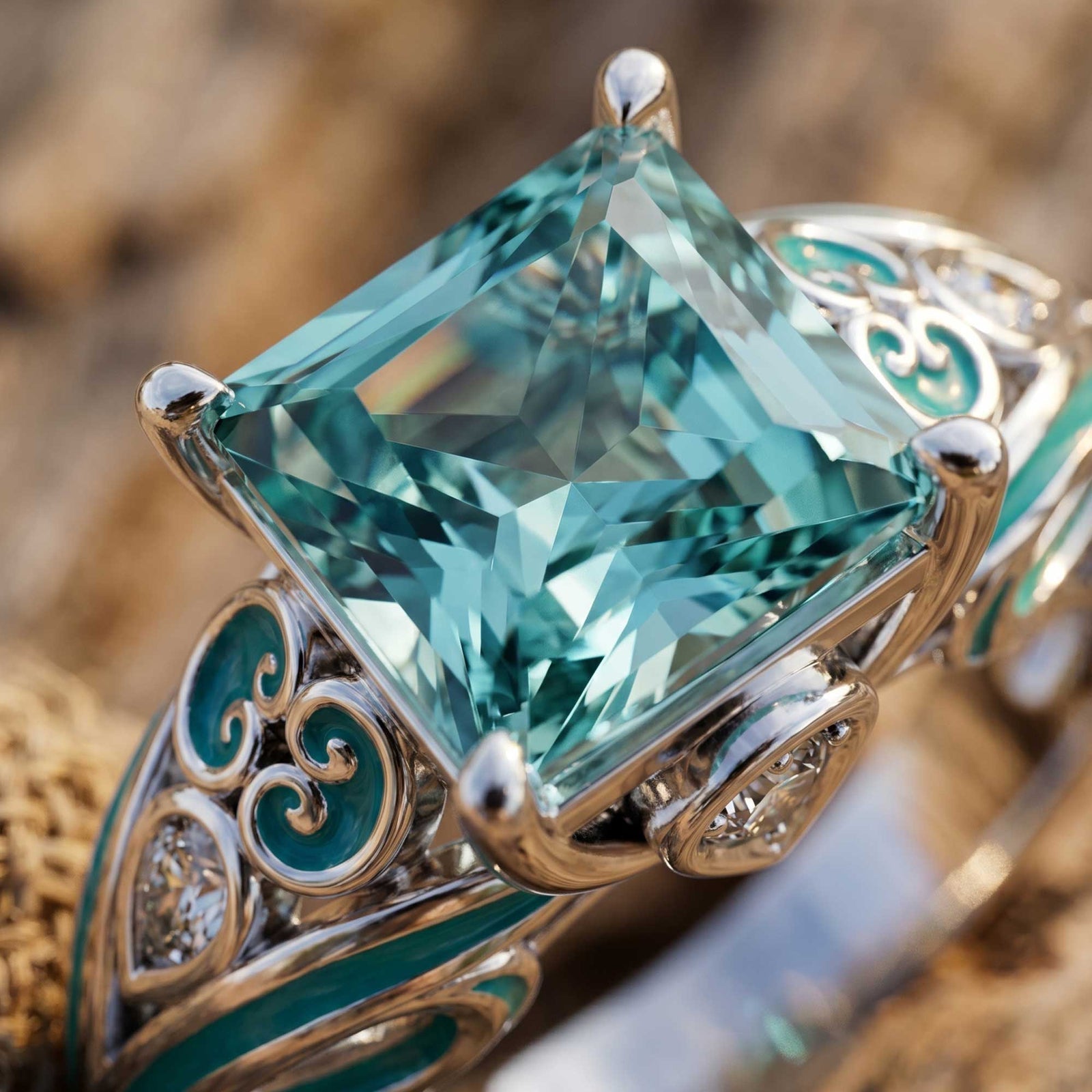 Rosemary's Loyalty Ring - Aquamarine