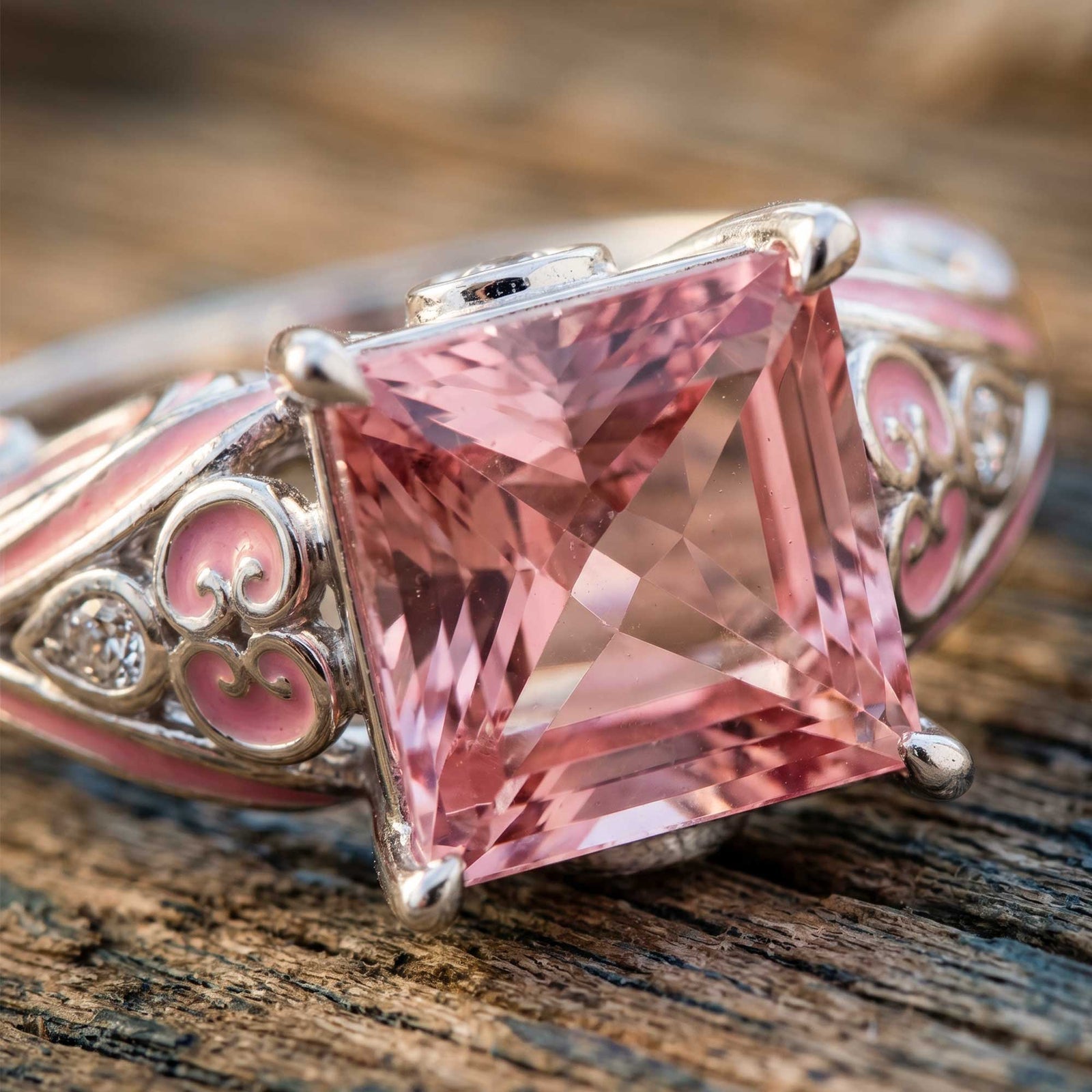 Rosemary's Loyalty Ring - Rose Quartz