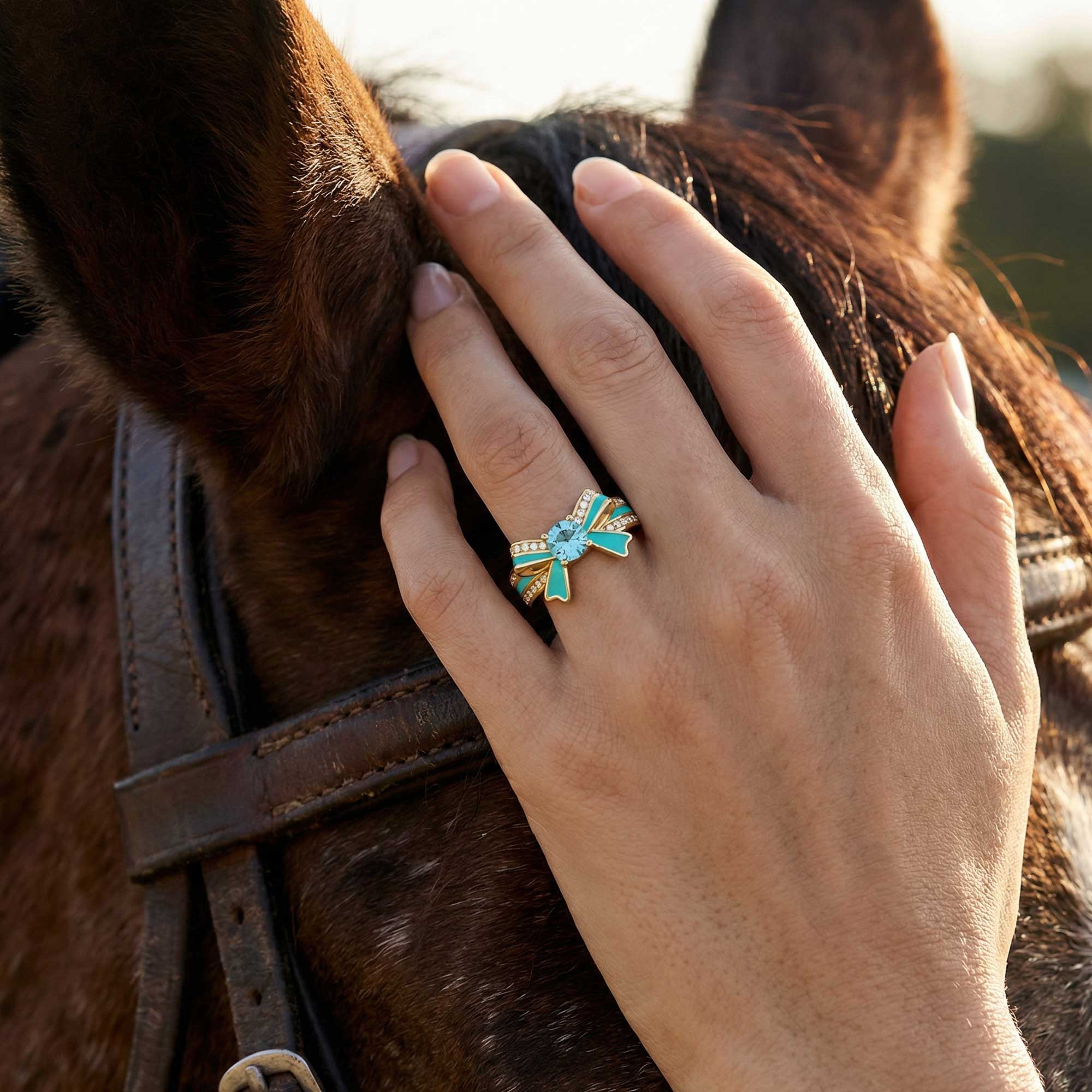 Seamuse Rosette Ring - Aquamarine