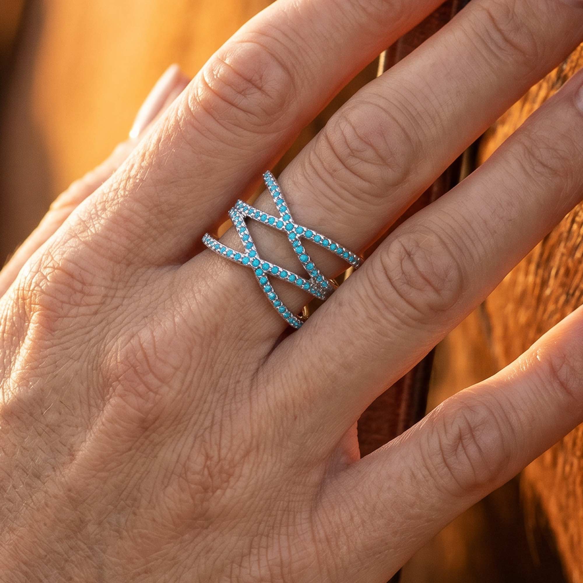 Sierra Wrap Ring - Turquoise