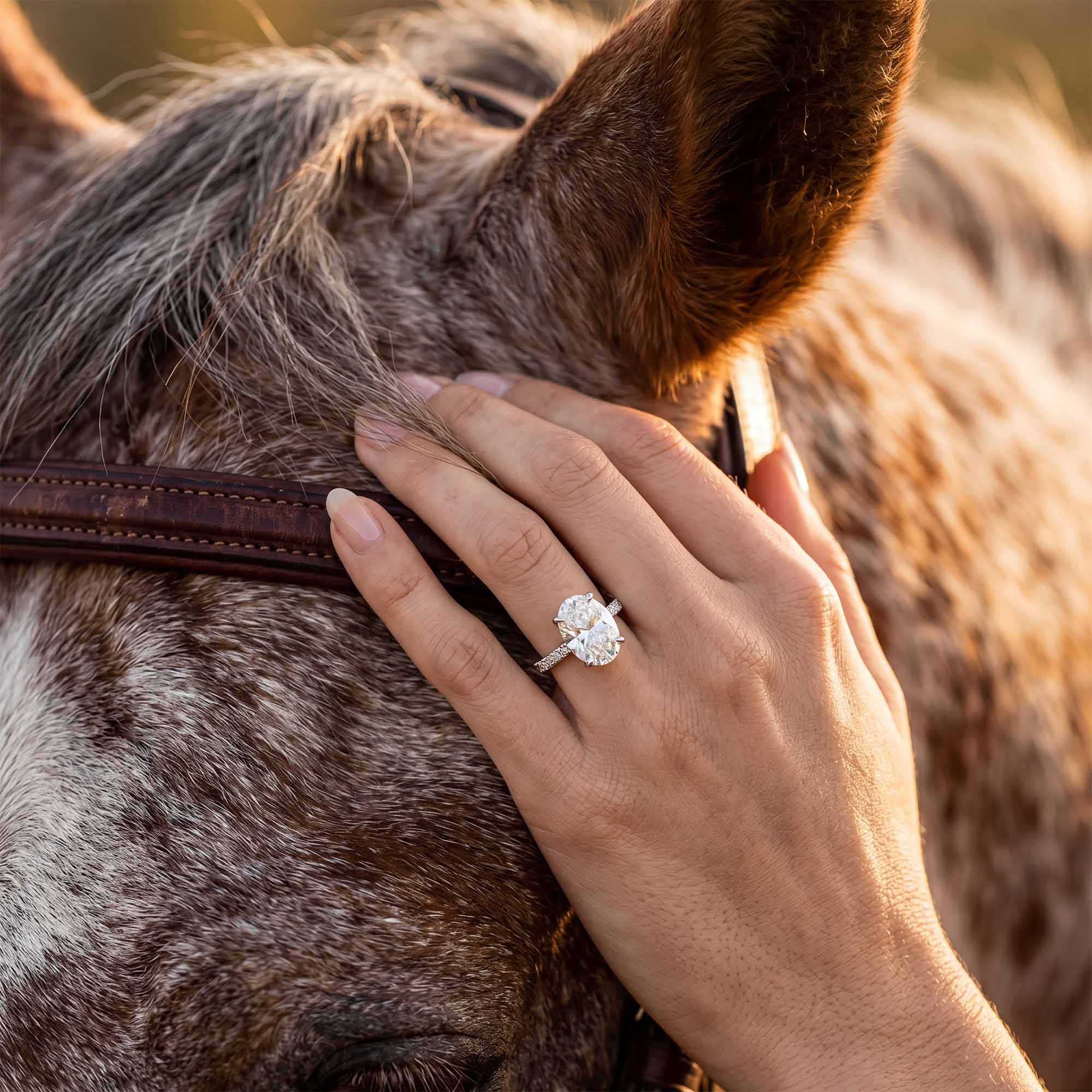 Snow Blossom Ring - Moissanite