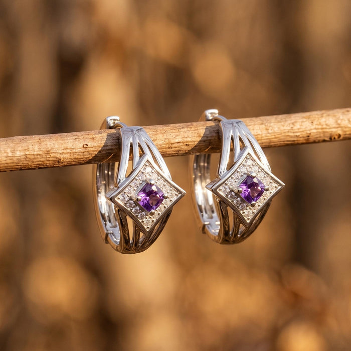Soulful Waters Earrings - Amethyst
