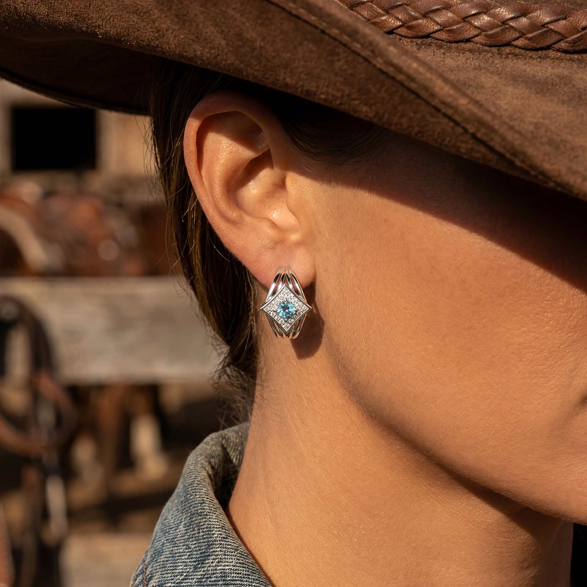 Soulful Waters Earrings - Aquamarine