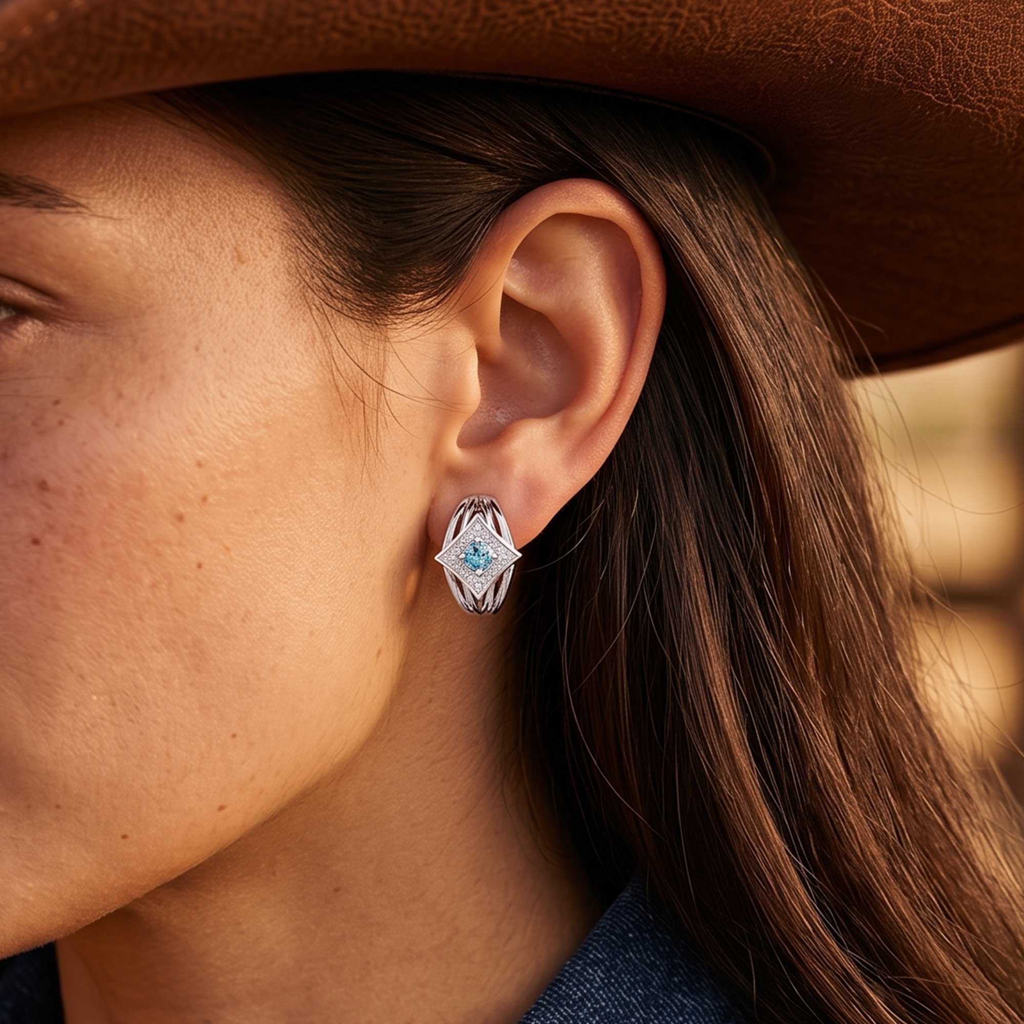 Soulful Waters Earrings - Aquamarine