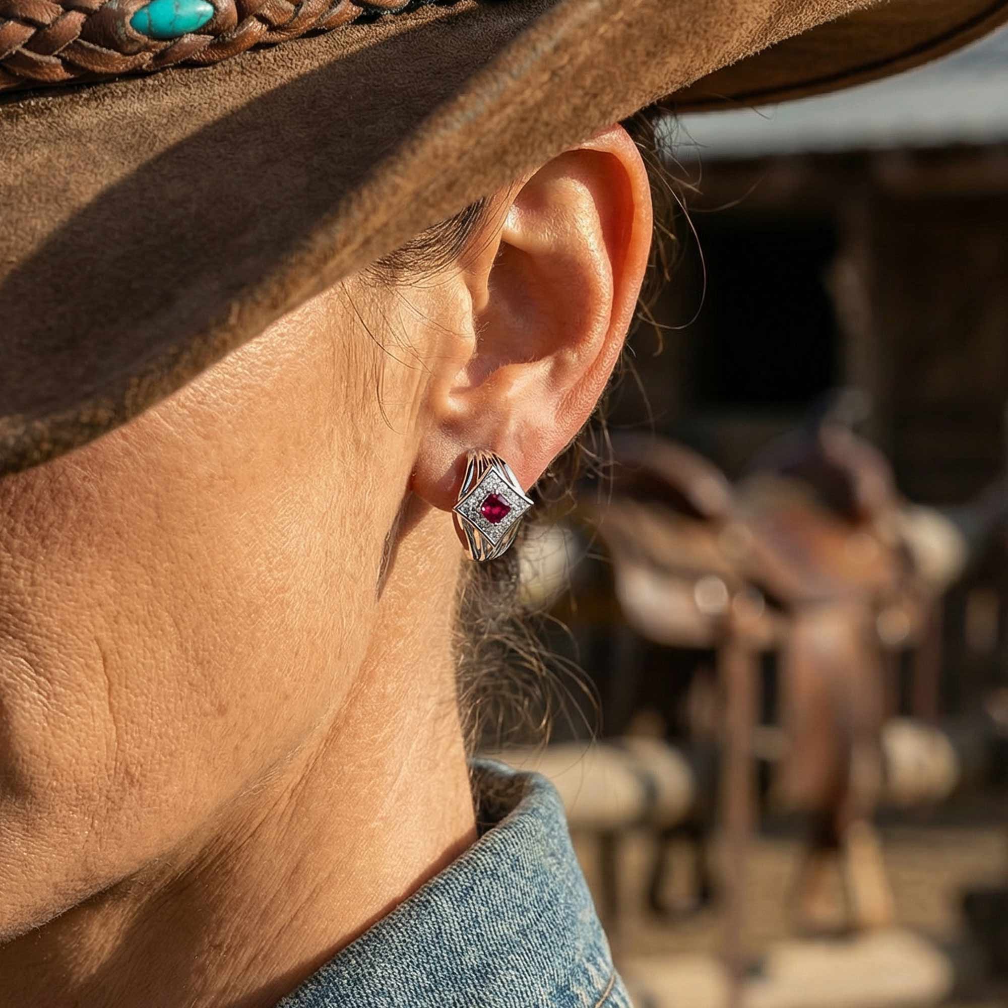 Soulful Waters Earrings - Ruby