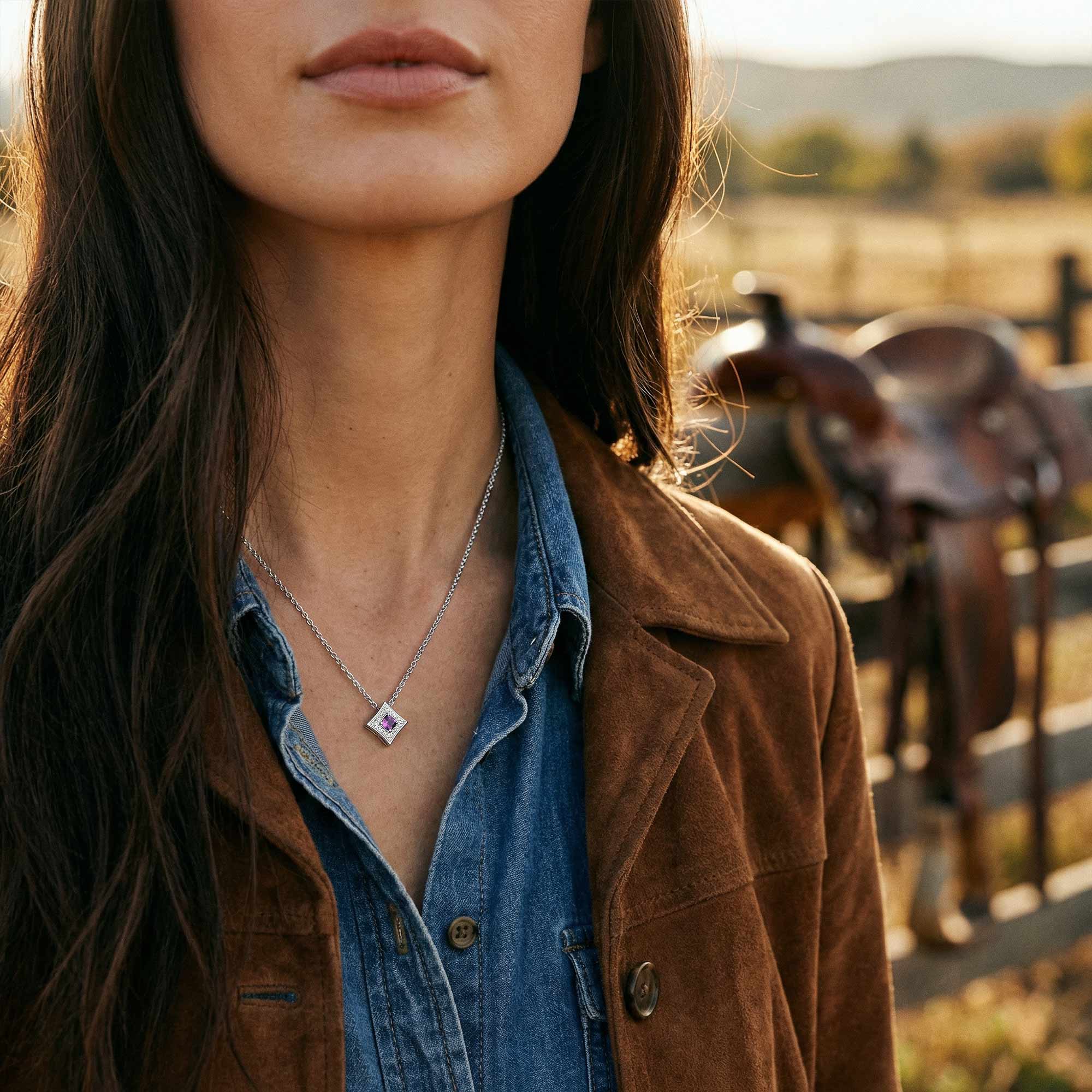 Soulful Waters Necklace - Amethyst