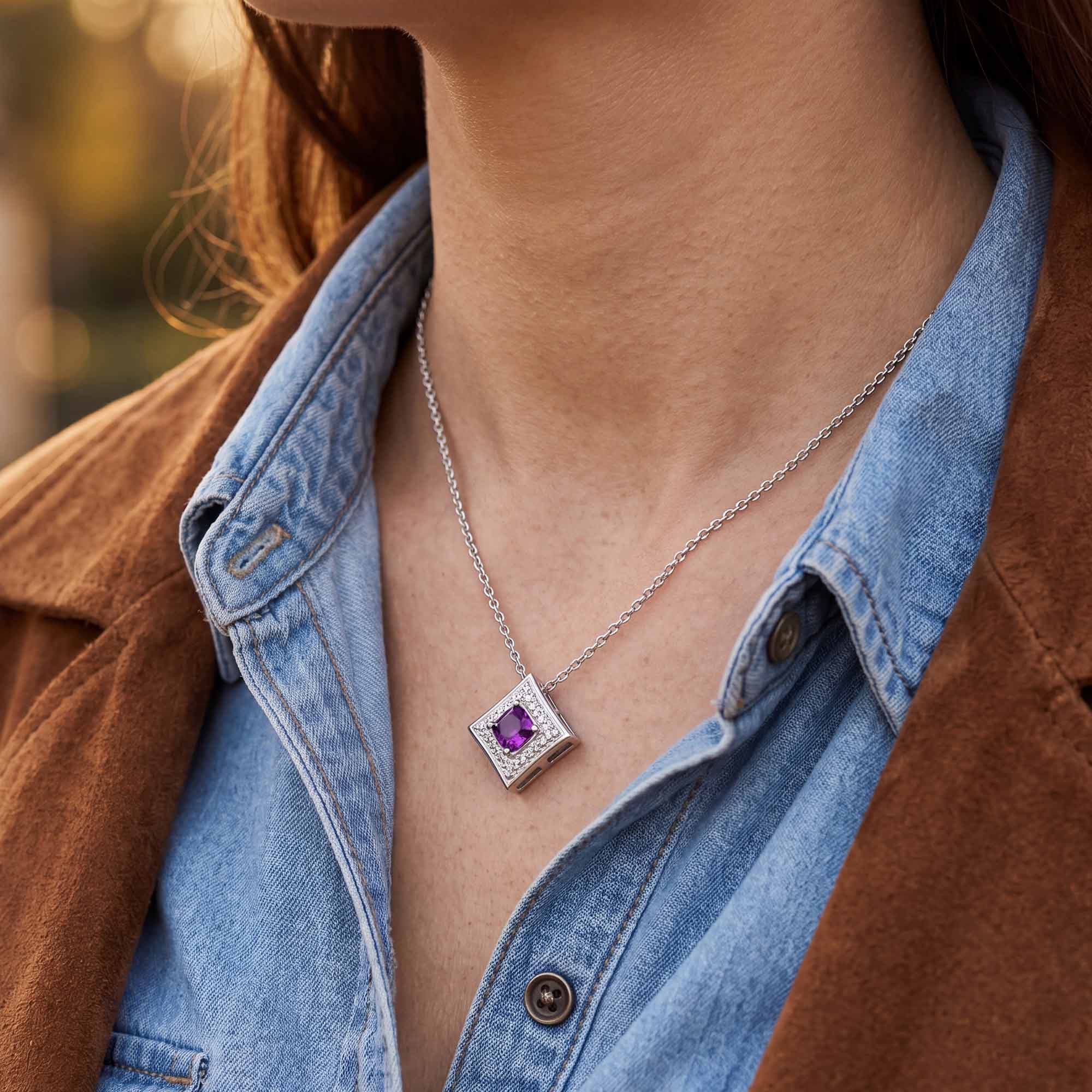 Soulful Waters Necklace - Amethyst