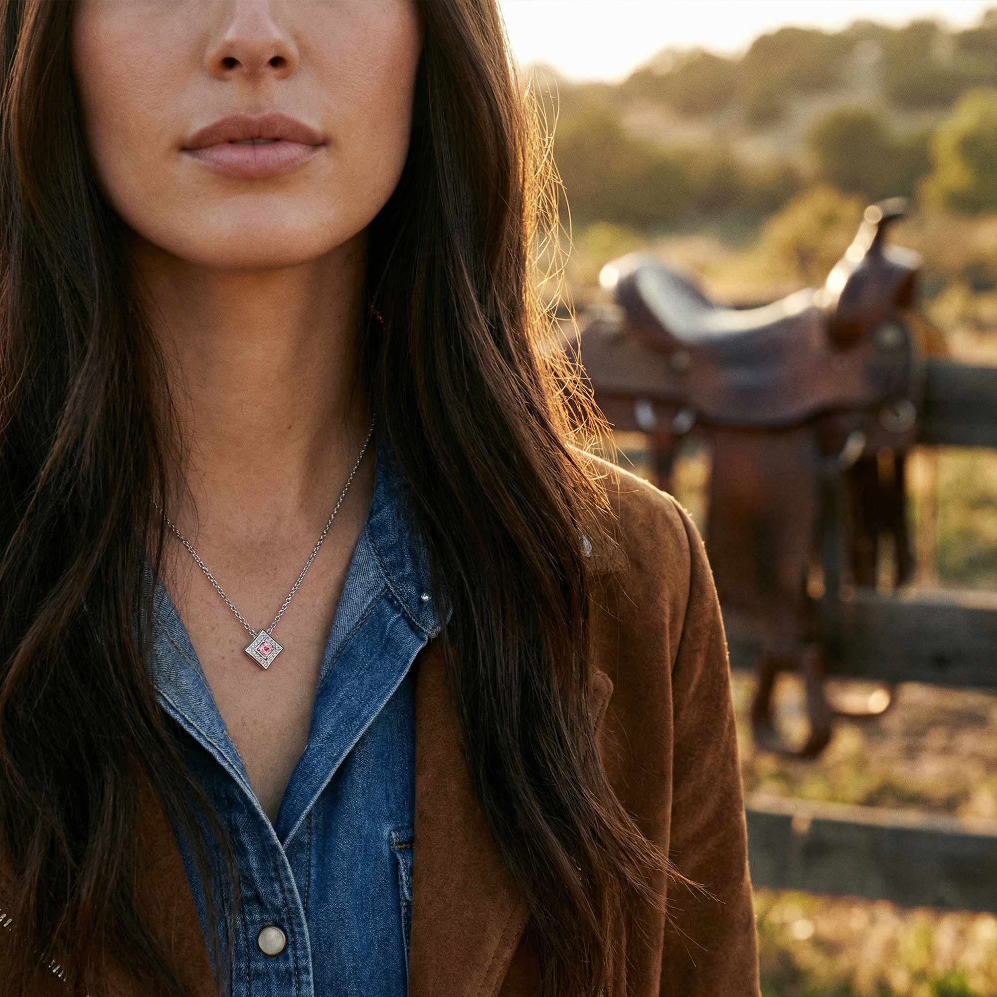 Soulful Waters Necklace - Rose Quartz