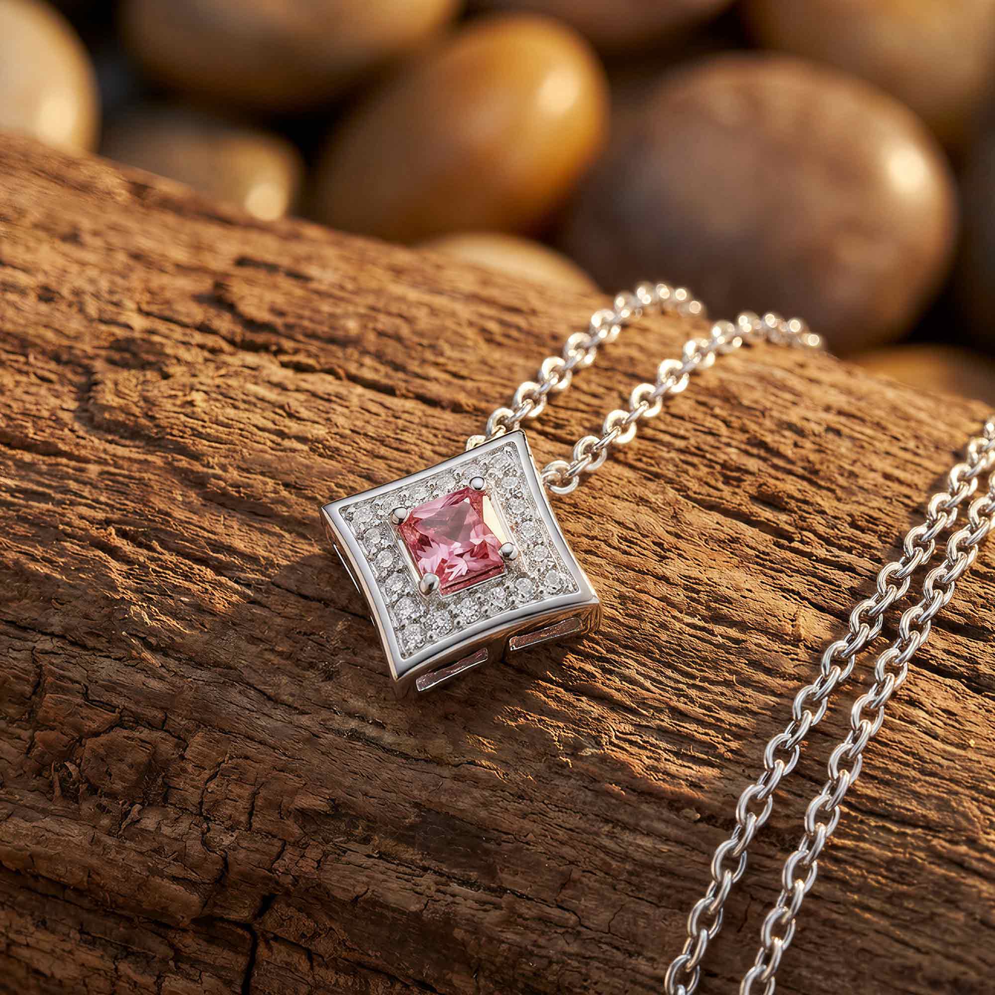 Soulful Waters Necklace - Rose Quartz