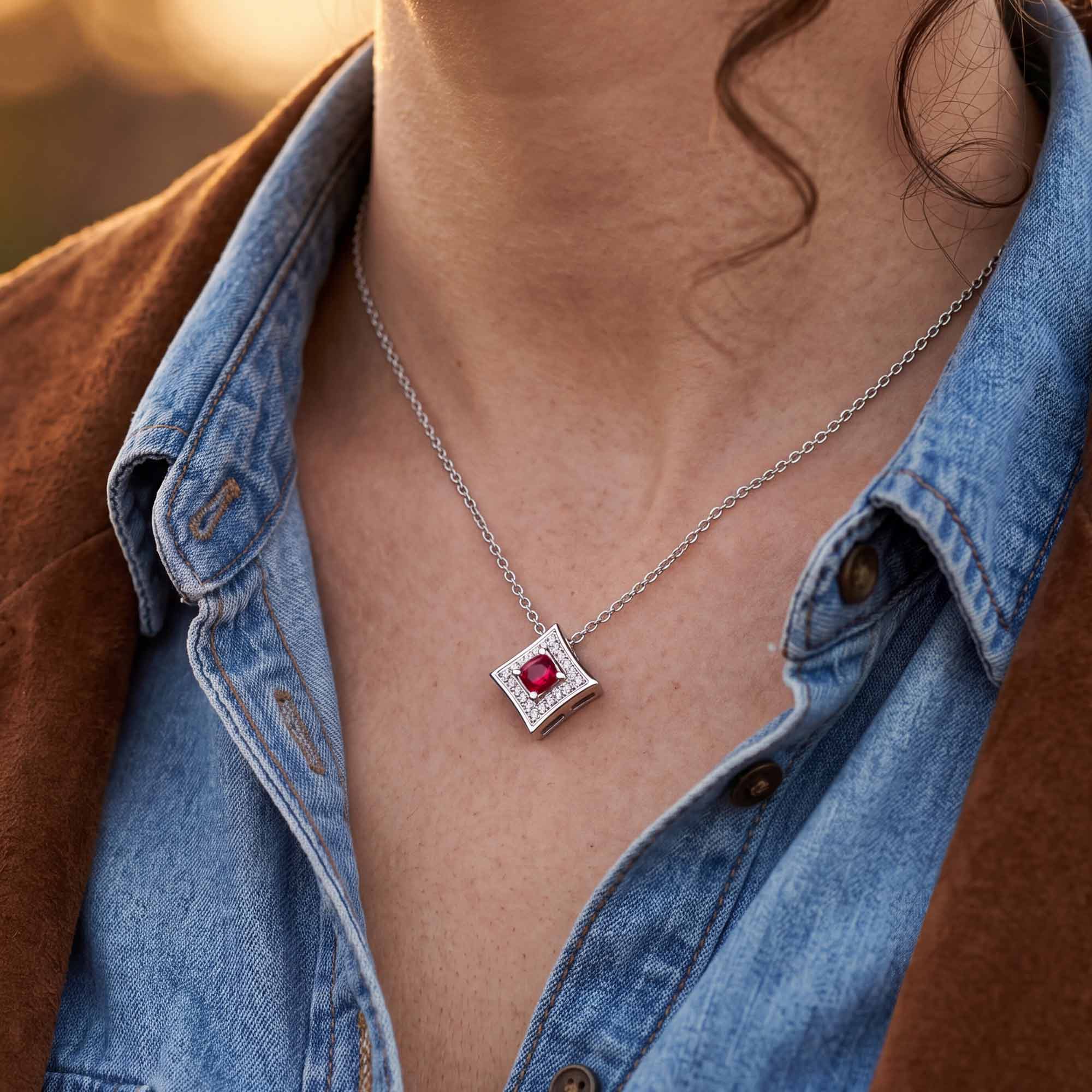 Soulful Waters Necklace - Ruby
