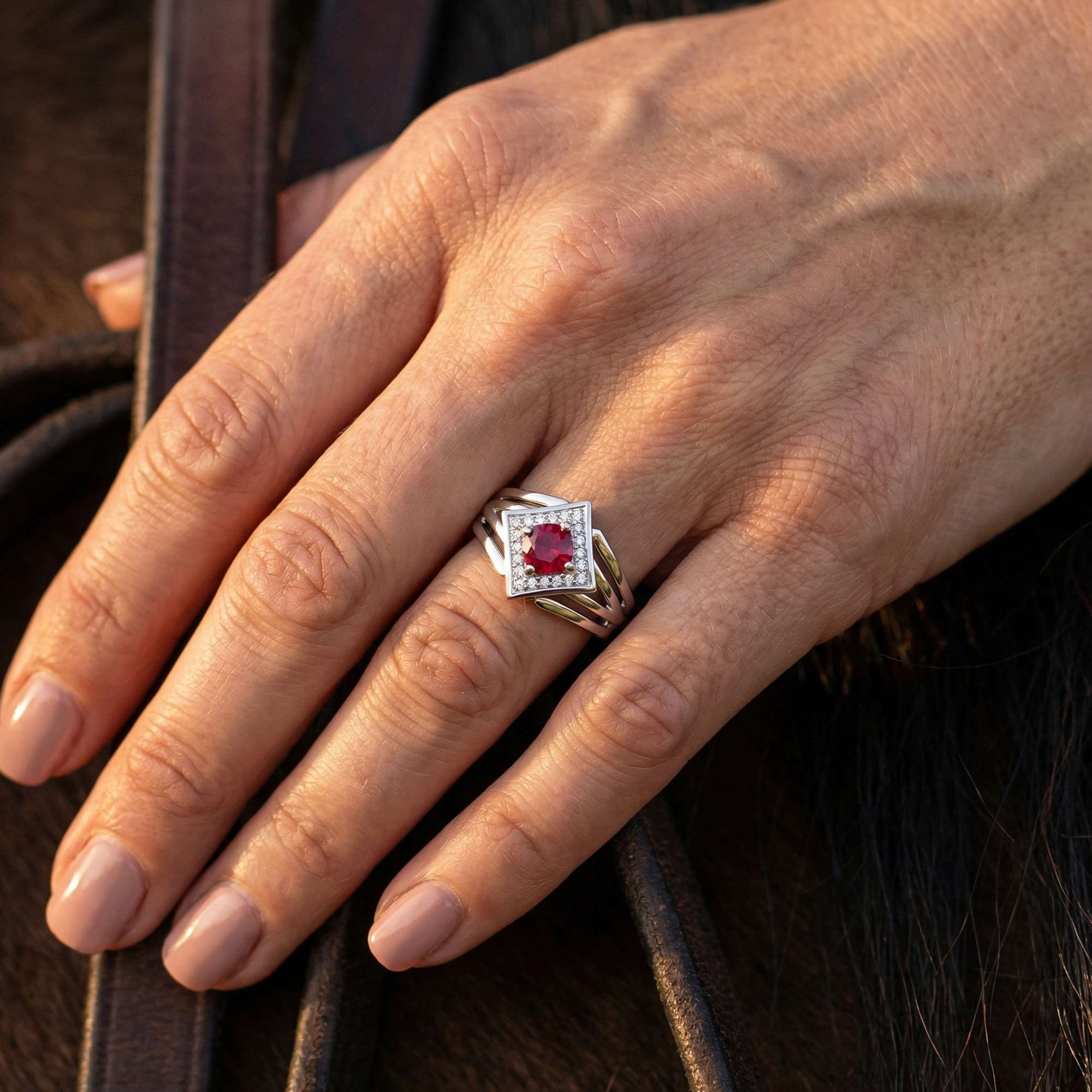 Soulful Waters Ring - Ruby