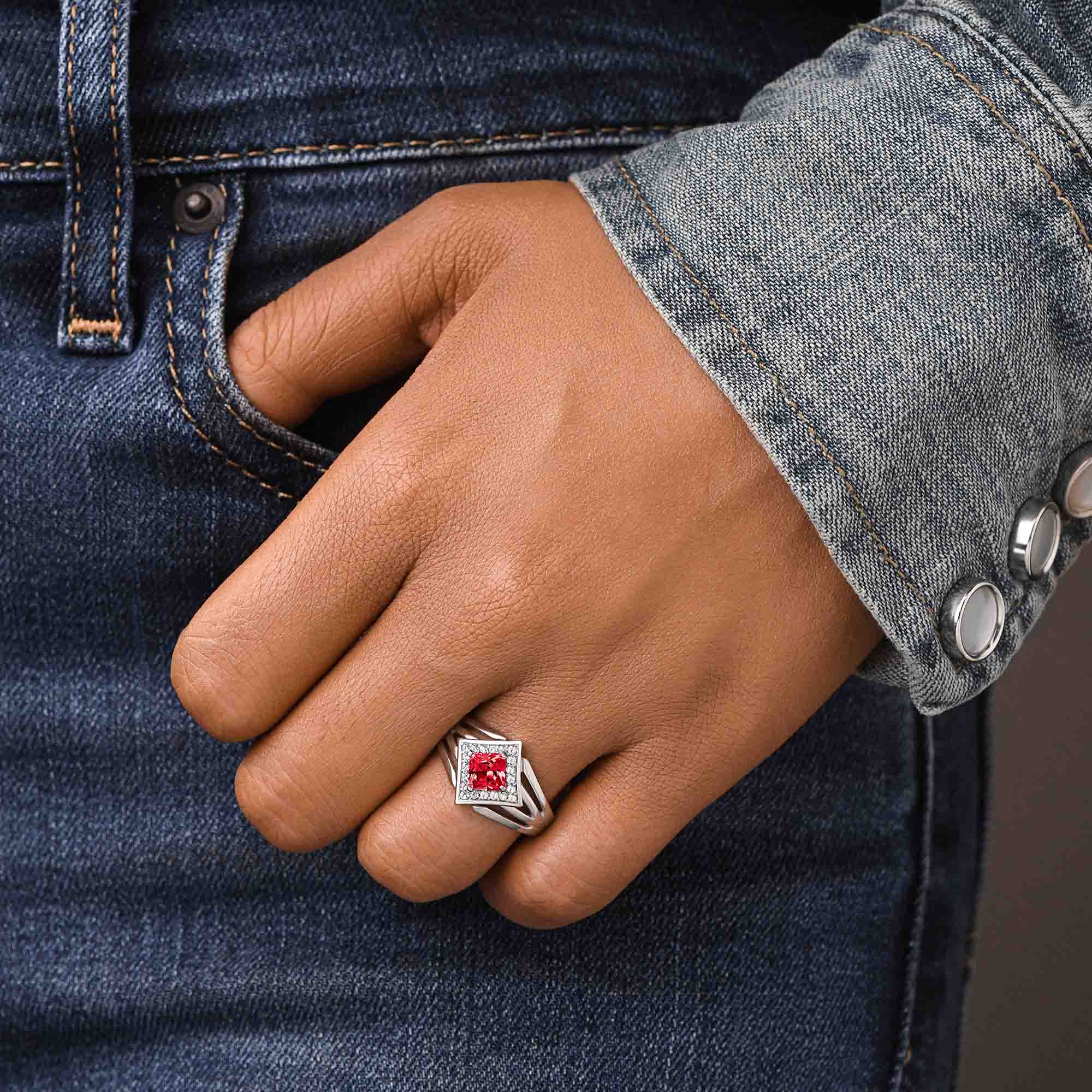 Soulful Waters Ring - Ruby