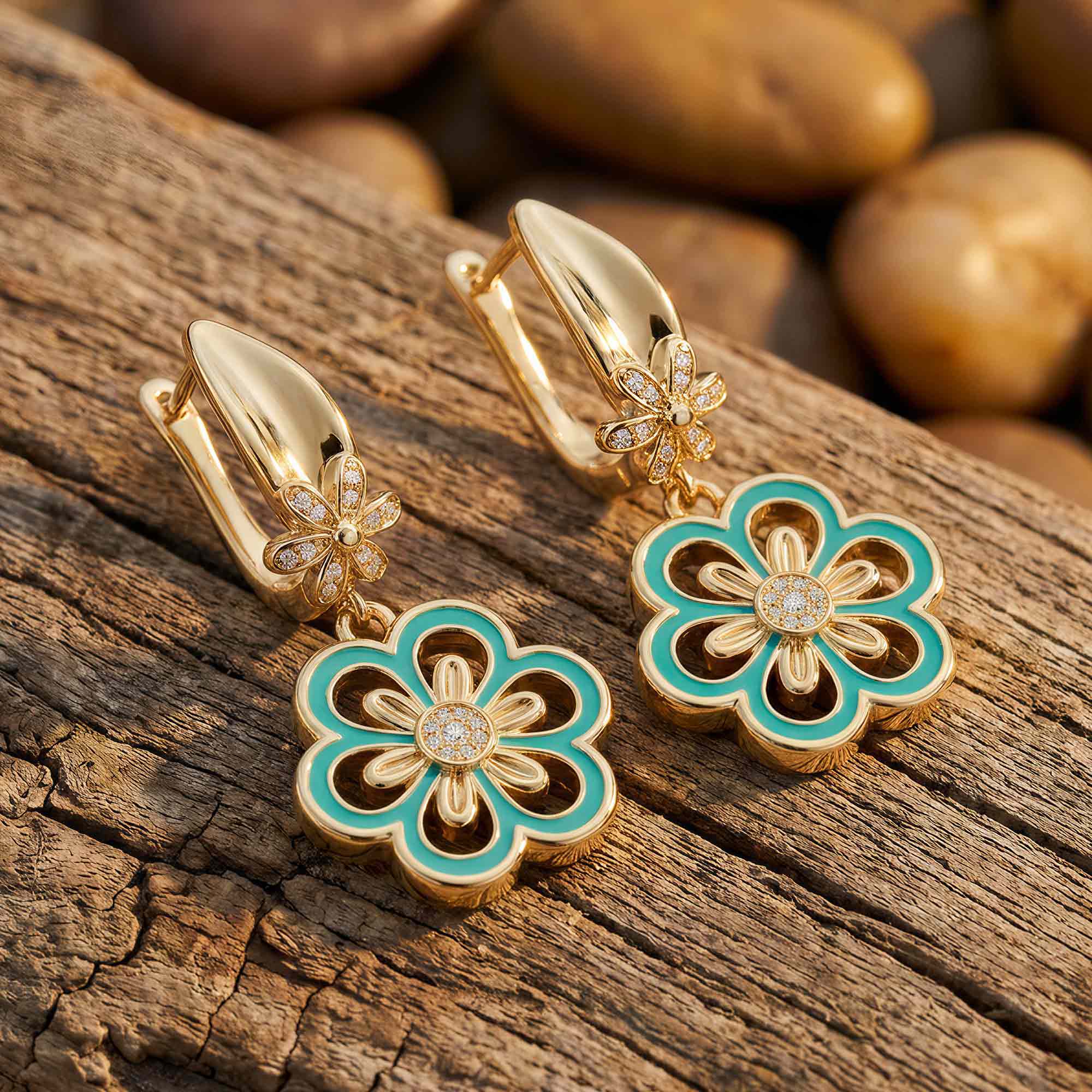 Sunlit Petal Earrings