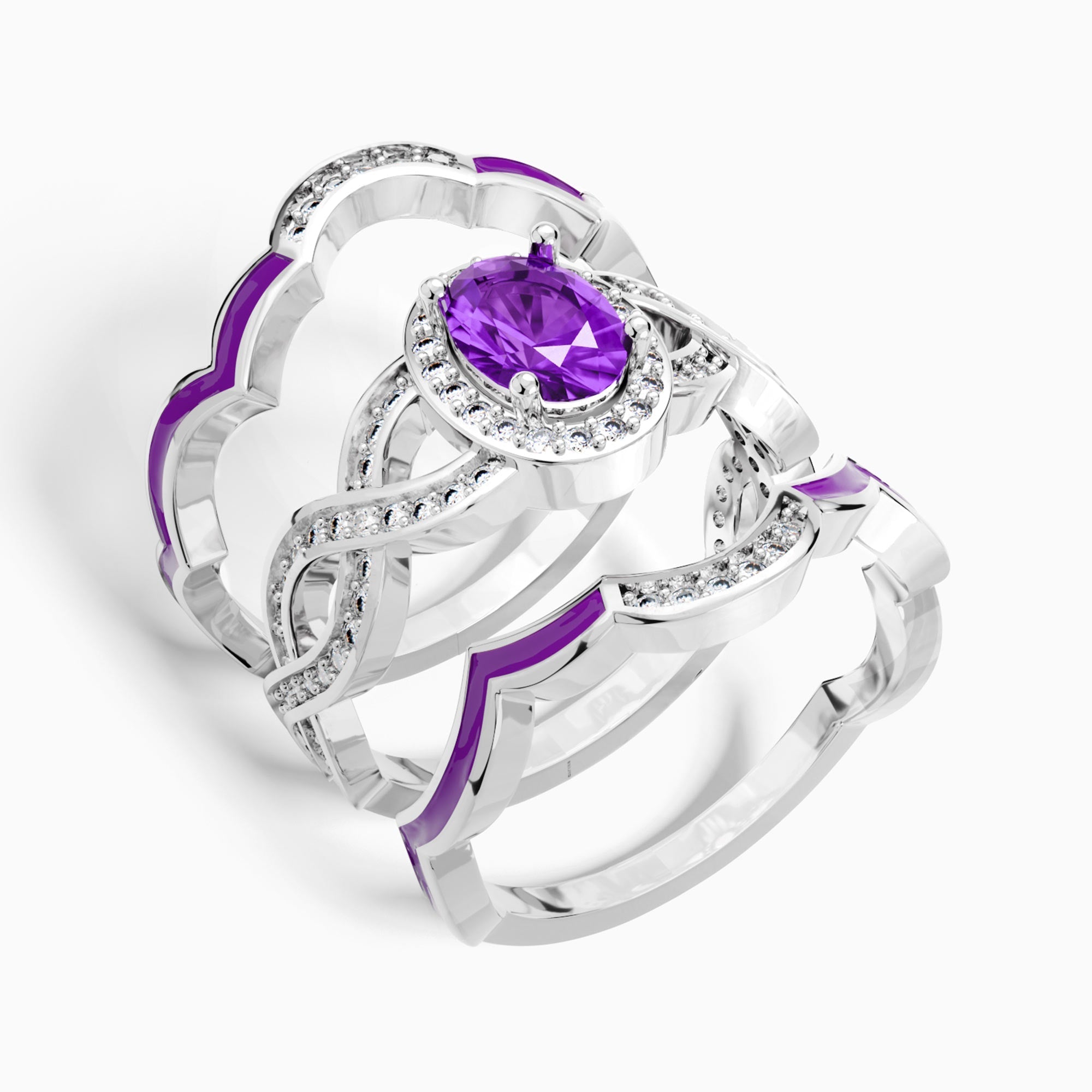 Sunset Canyons Ring - Amethyst