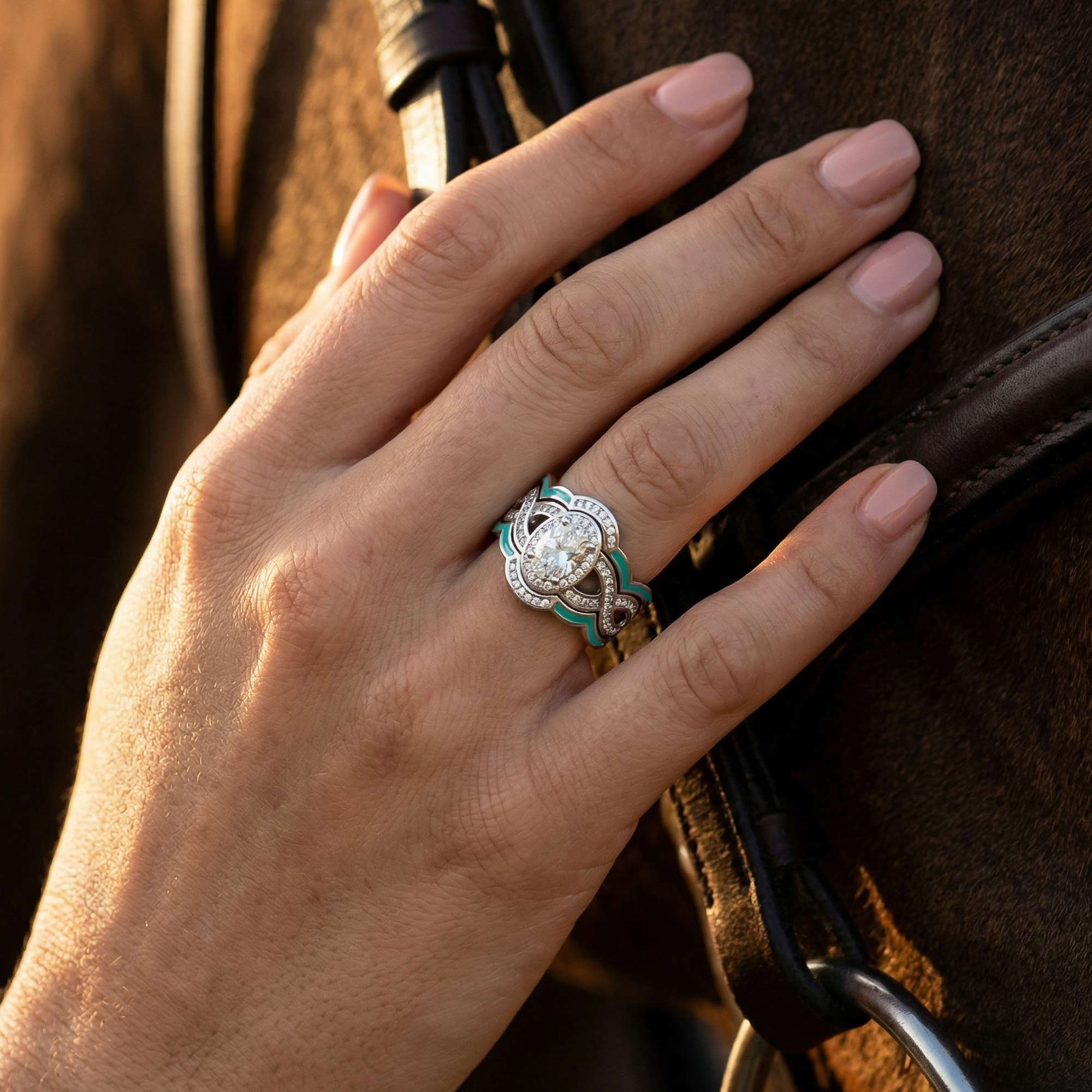 Sunset Canyons Ring - Moissanite