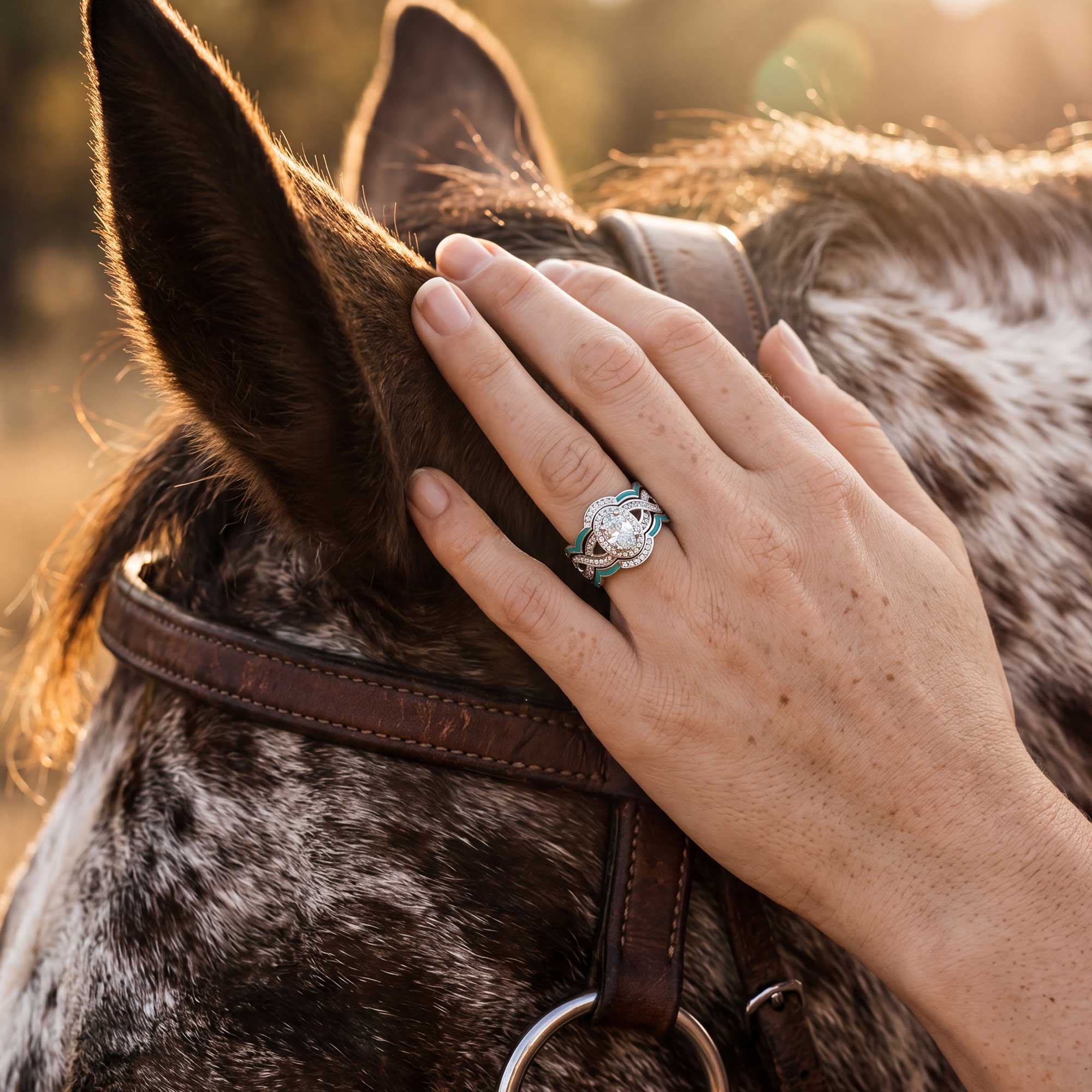 Sunset Canyons Ring - Moissanite
