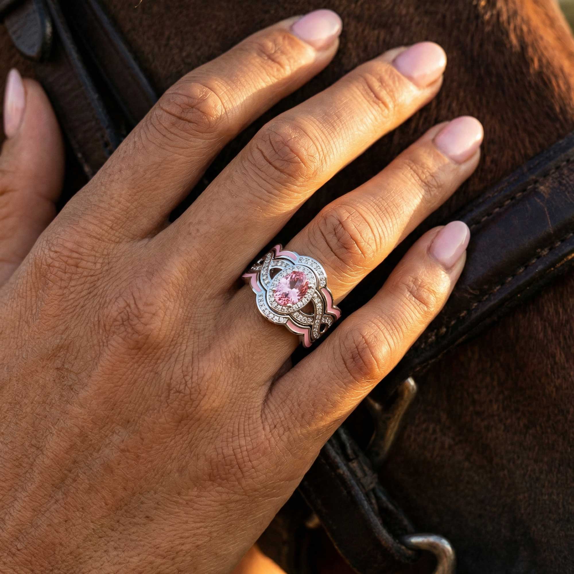 Sunset Canyons Ring - Rose Quartz