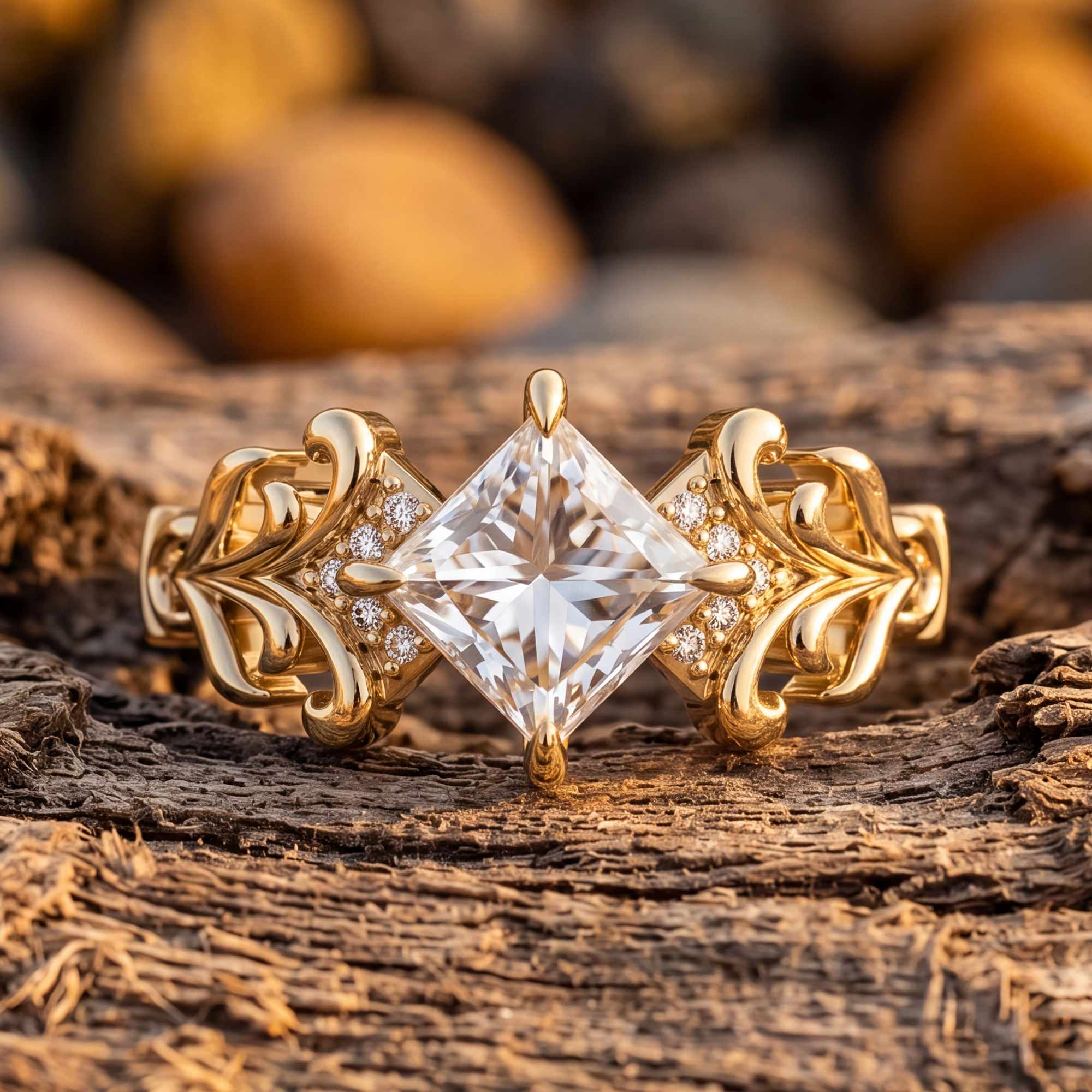 Sunspire Glow Ring - Moissanite